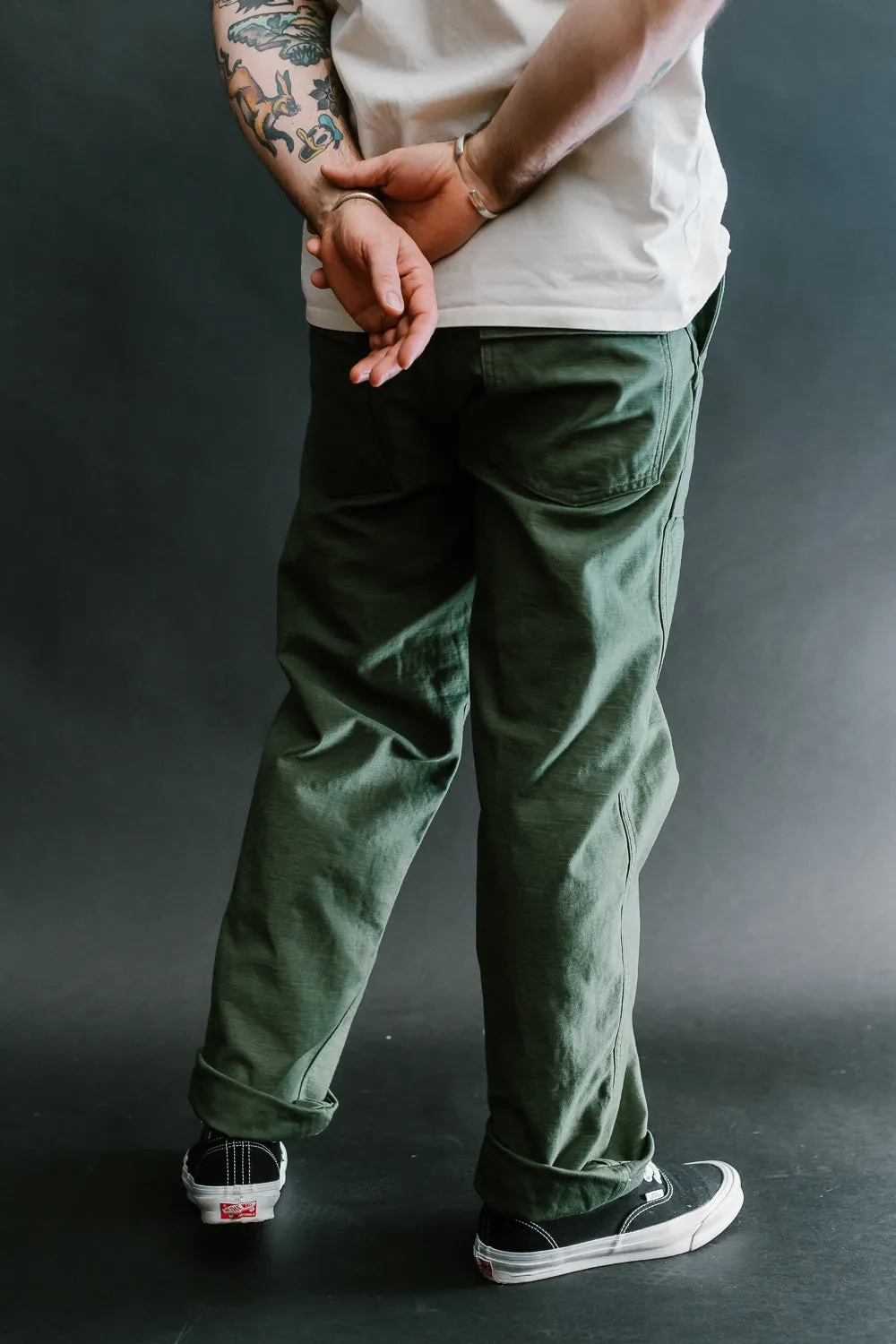 01-5002-16 - Fatigue Pants Reverse Sateen - Standard Fit - Olive