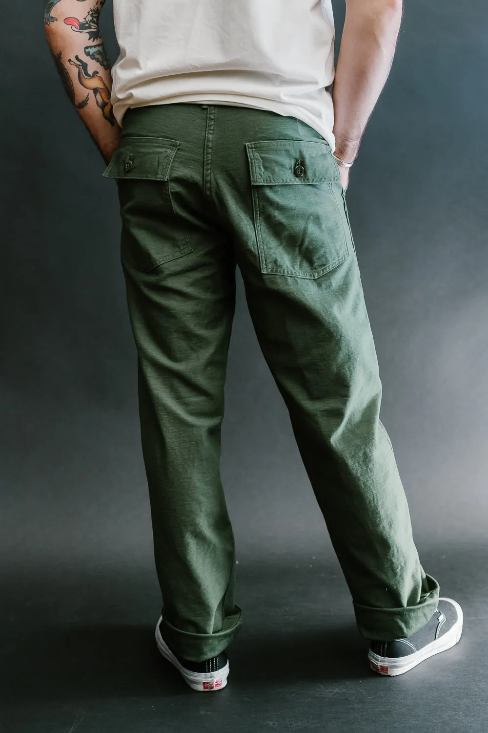 01-5002-16 - Fatigue Pants Reverse Sateen - Standard Fit - Olive