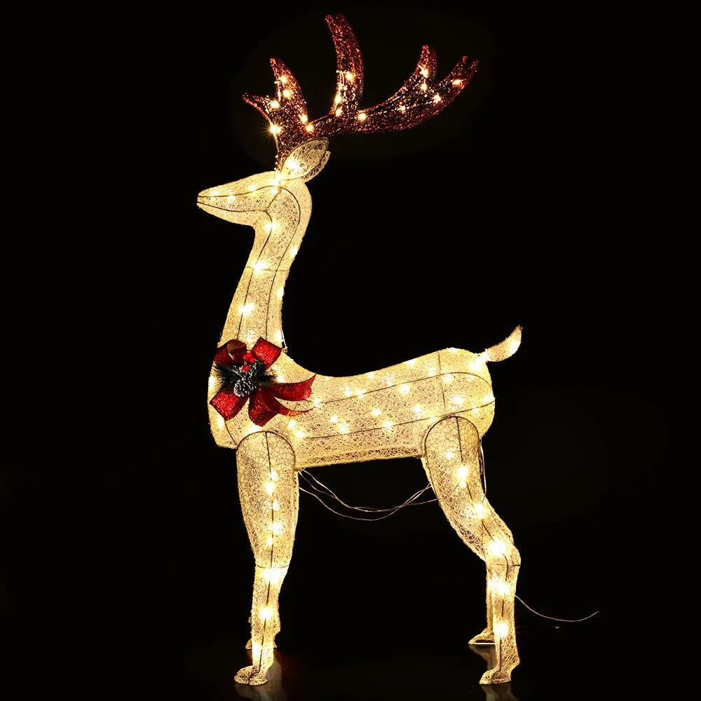 1.5M Christmas Lights Reindeer 100 LED Decorations