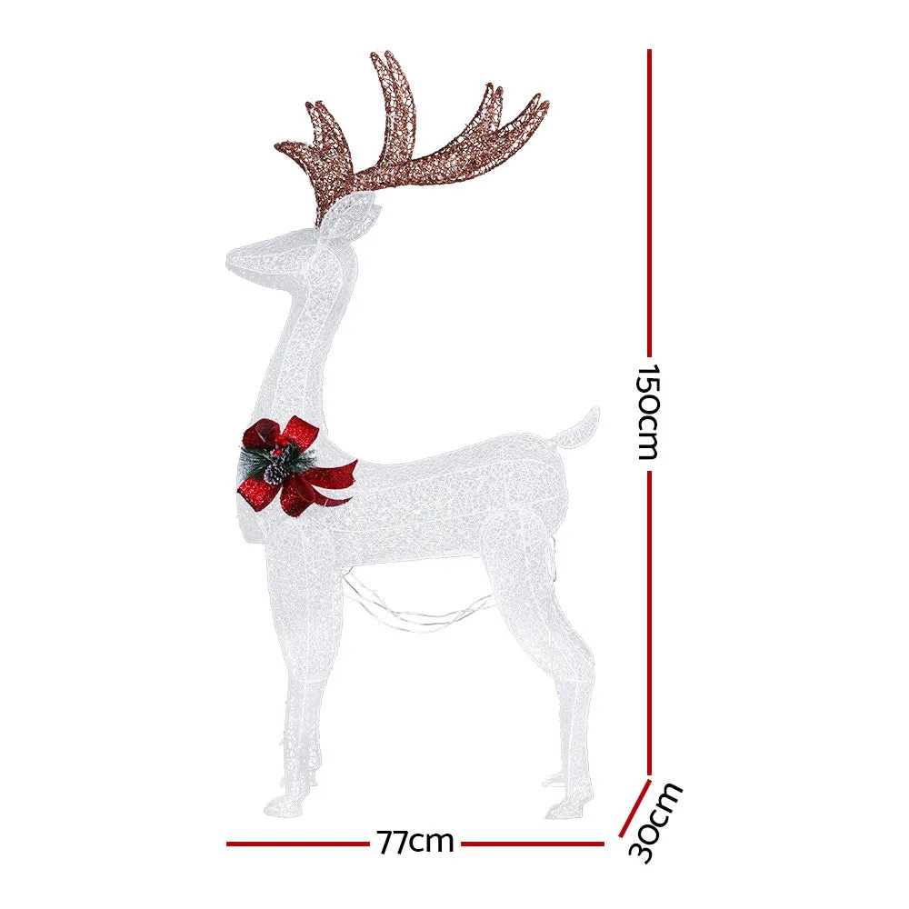 1.5M Christmas Lights Reindeer 100 LED Decorations