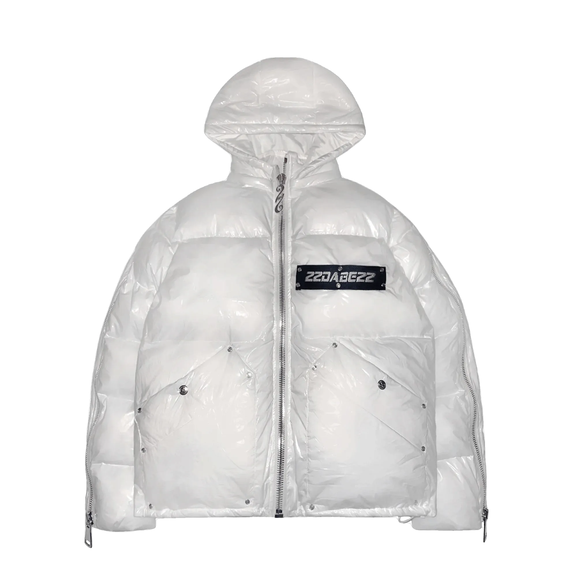 22DABE22 White Puffer Jacket 22