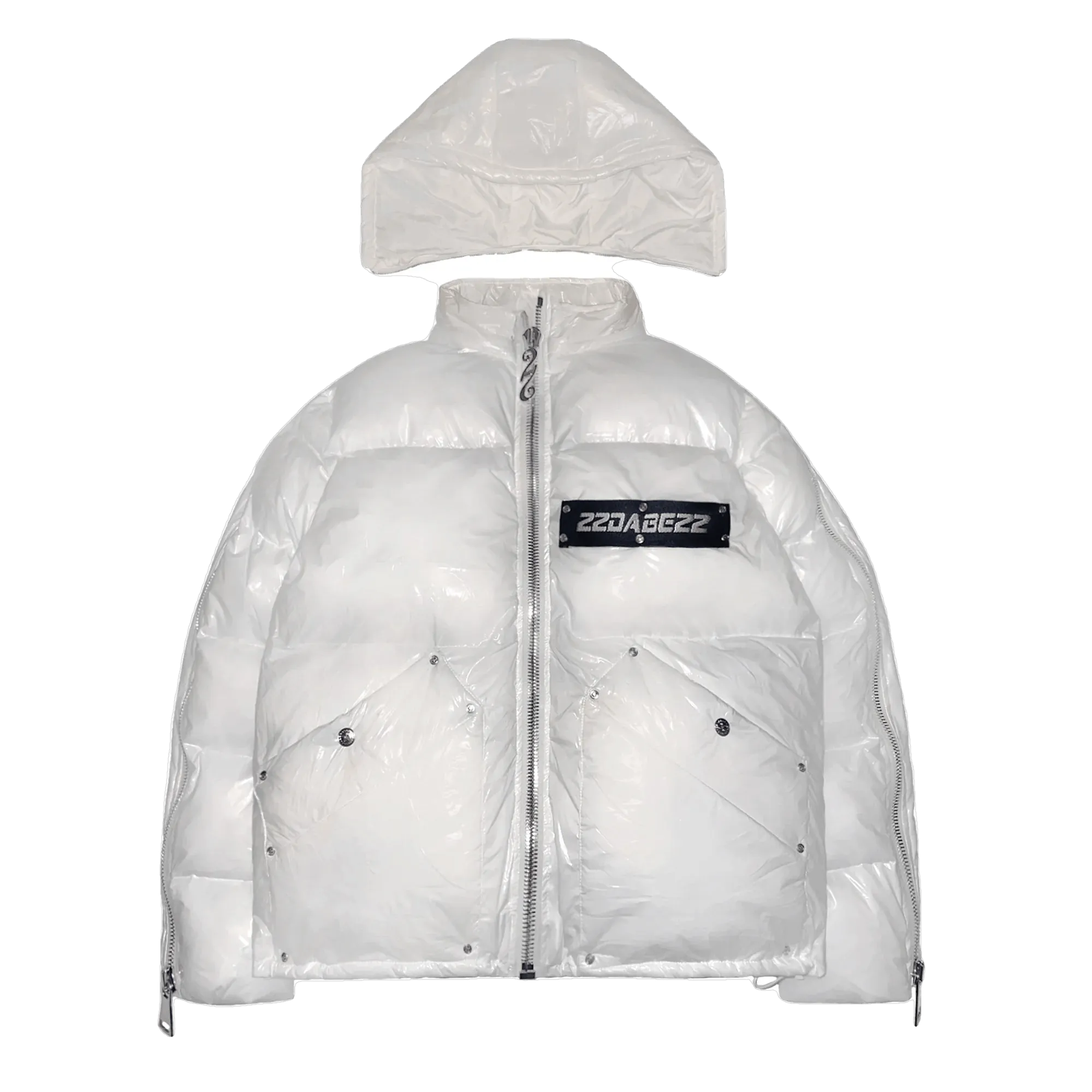 22DABE22 White Puffer Jacket 22