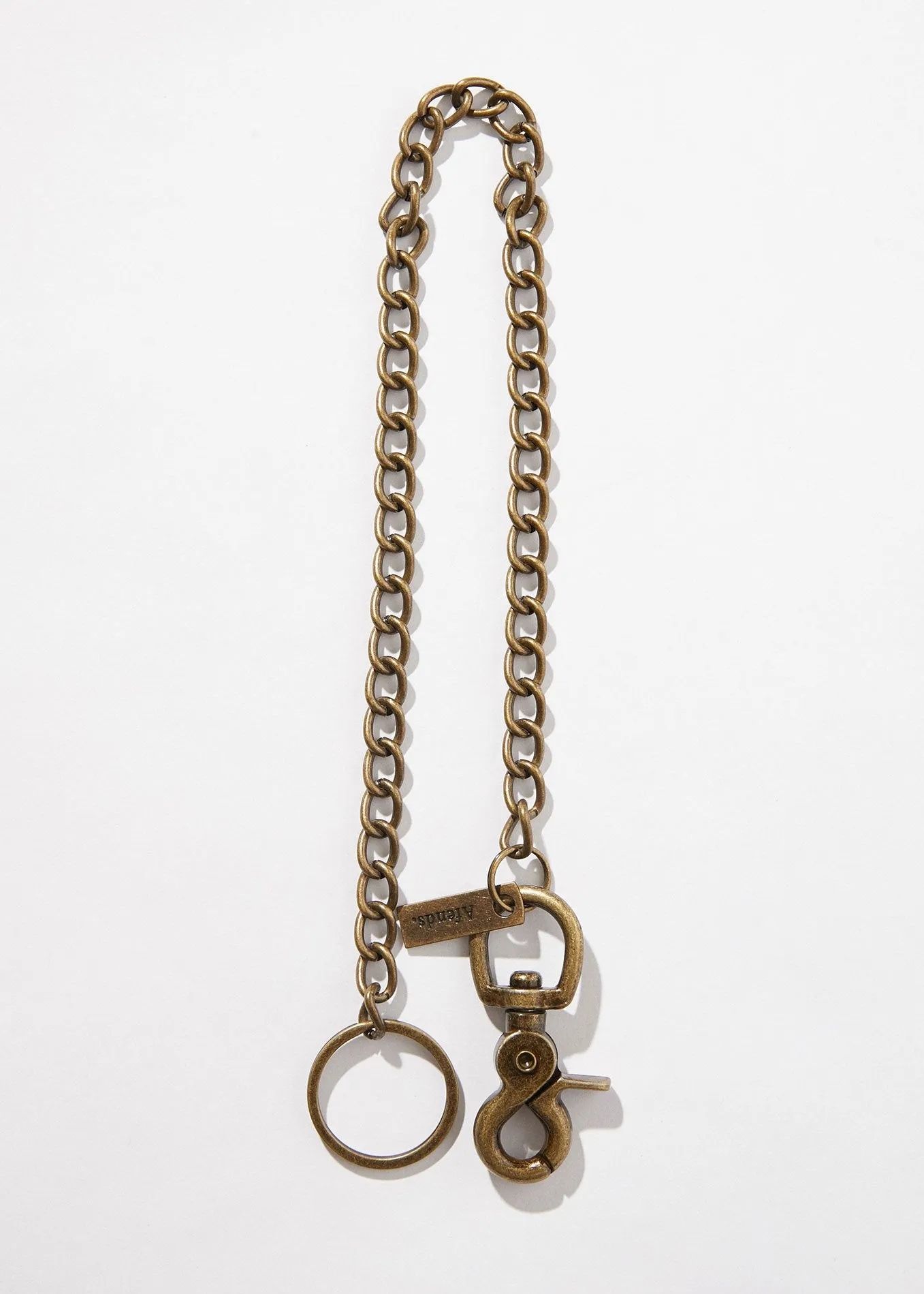 Afends Unisex Rotten - Key Wallet Chain - Antique Brass