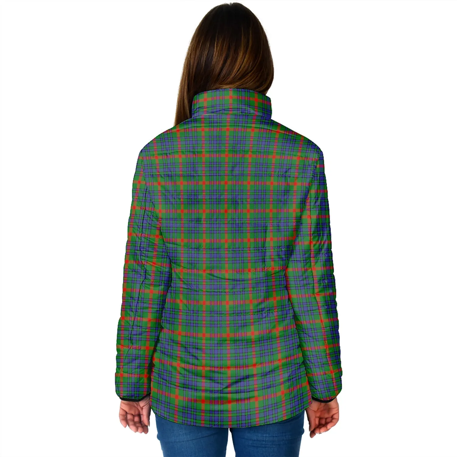 Aiton Tartan Padded Jacket with Family Crest