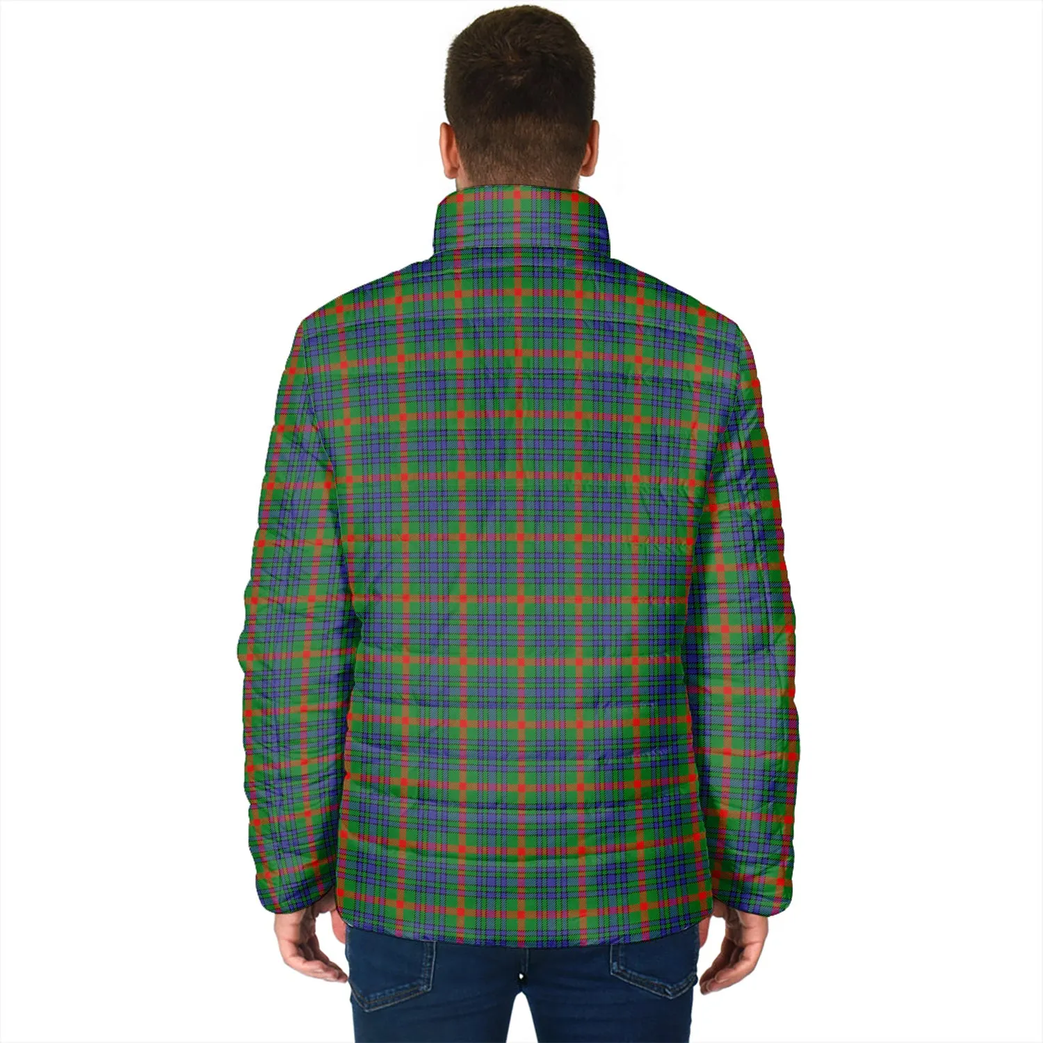 Aiton Tartan Padded Jacket with Family Crest