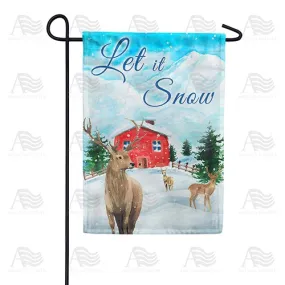 All Points To Winter Double Sided Garden Flag