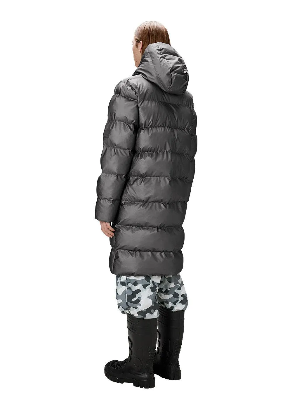 Alta Longer Puffer Jacket W3T4 - Metallic Grey