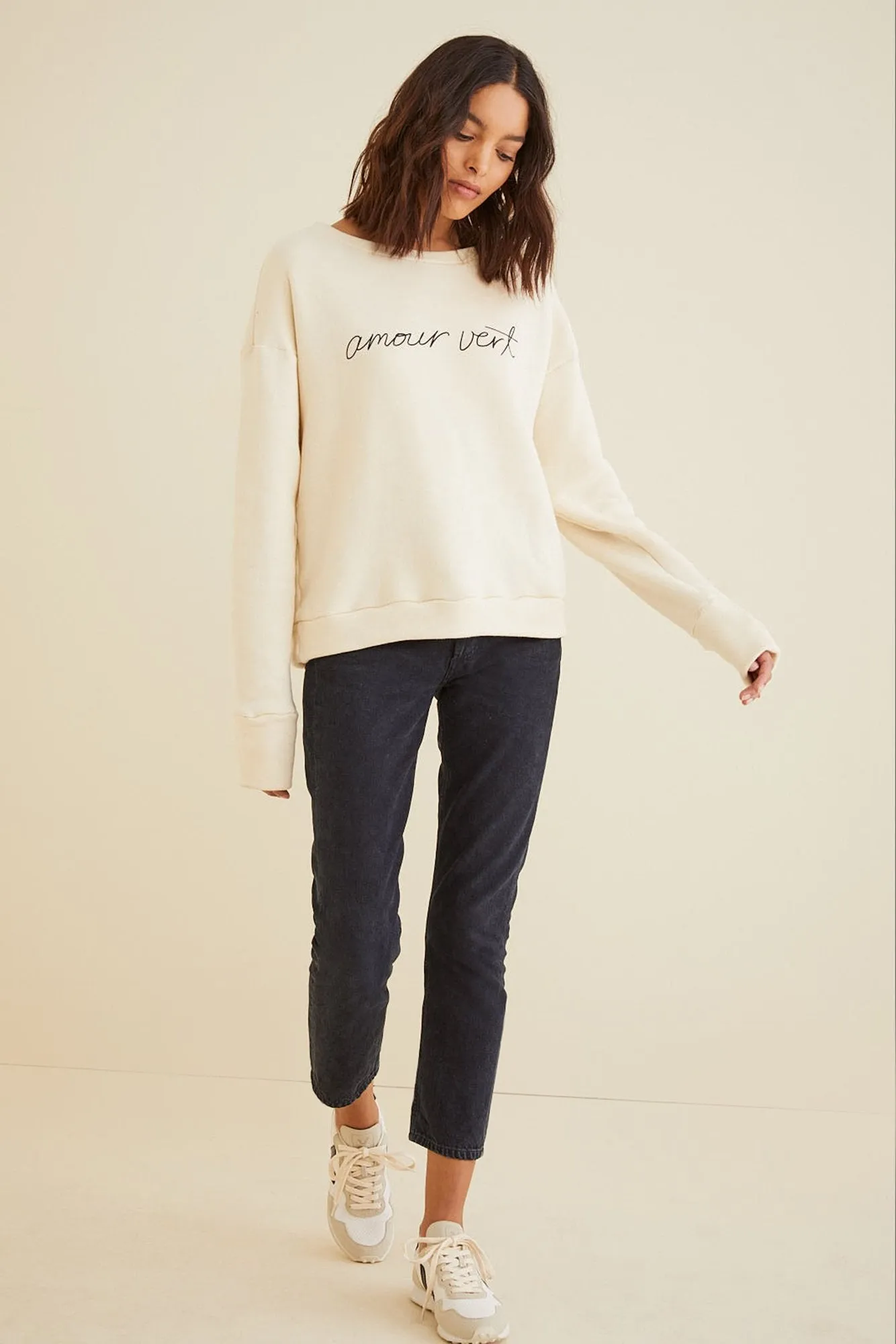 Amour Vert Relaxed Logo Sweatshirt