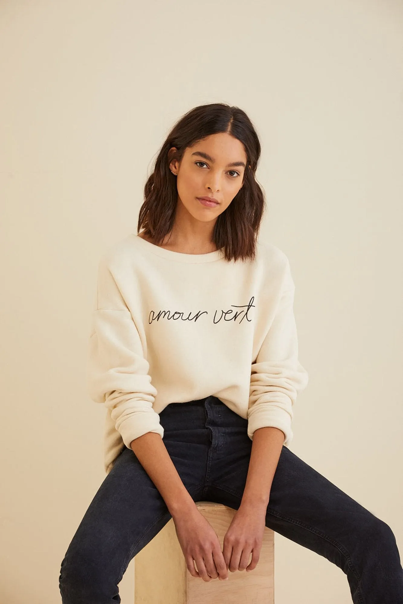 Amour Vert Relaxed Logo Sweatshirt