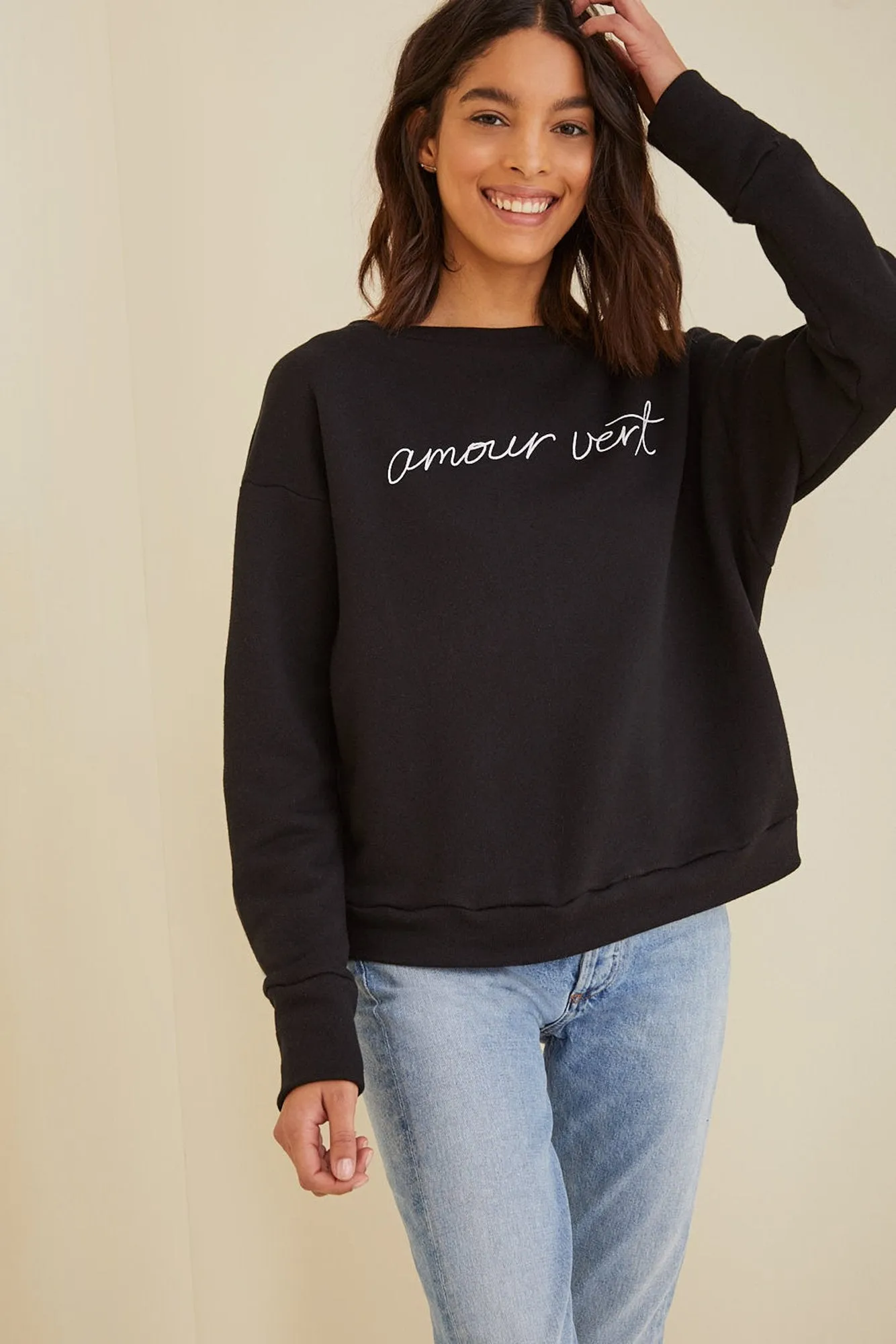 Amour Vert Relaxed Logo Sweatshirt