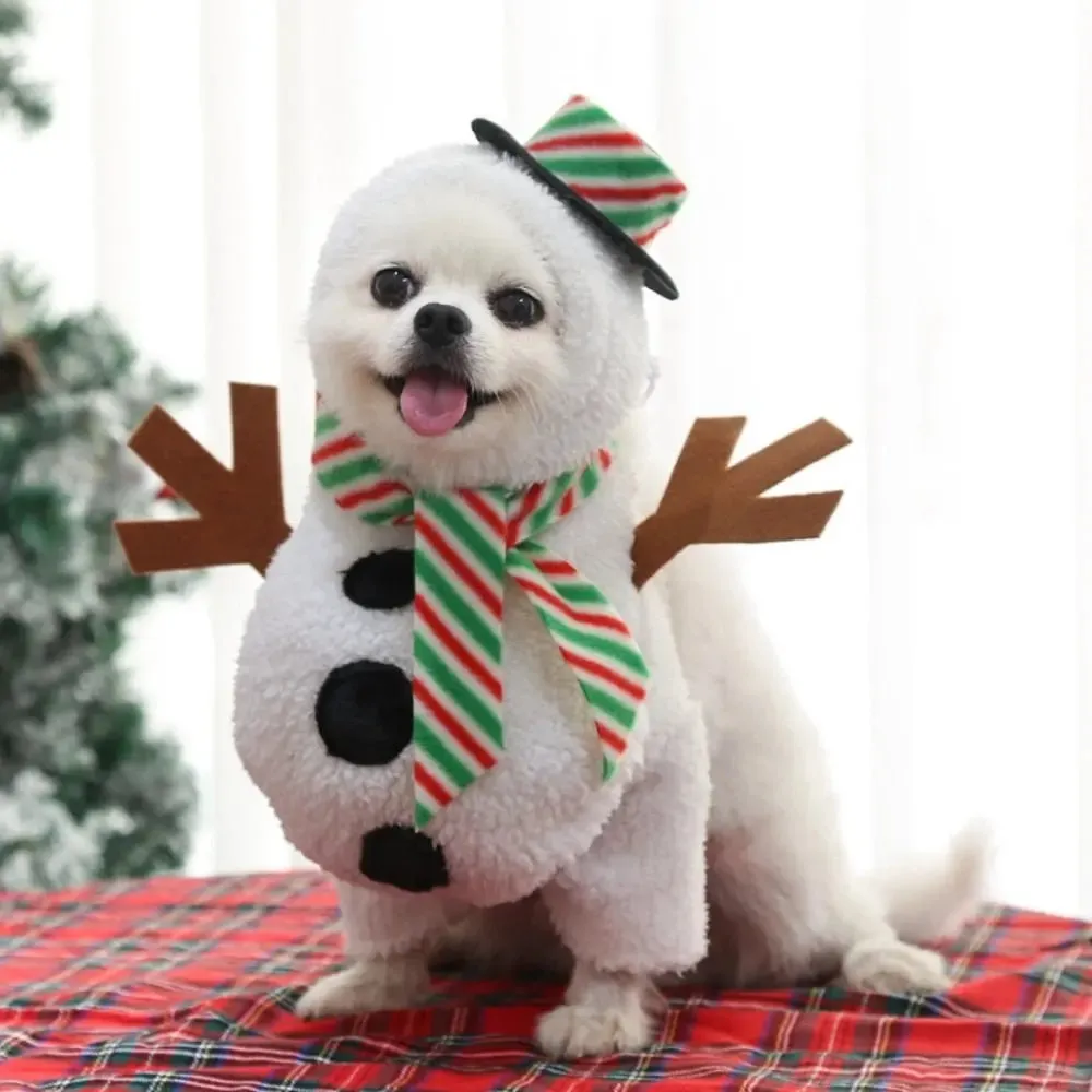 Anniepaw Snowman Christmas Pet Coat: Festive Dress for Small to Large Dogs