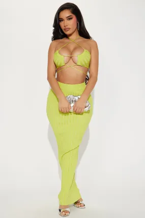 Another Slay Skirt Set - Lime