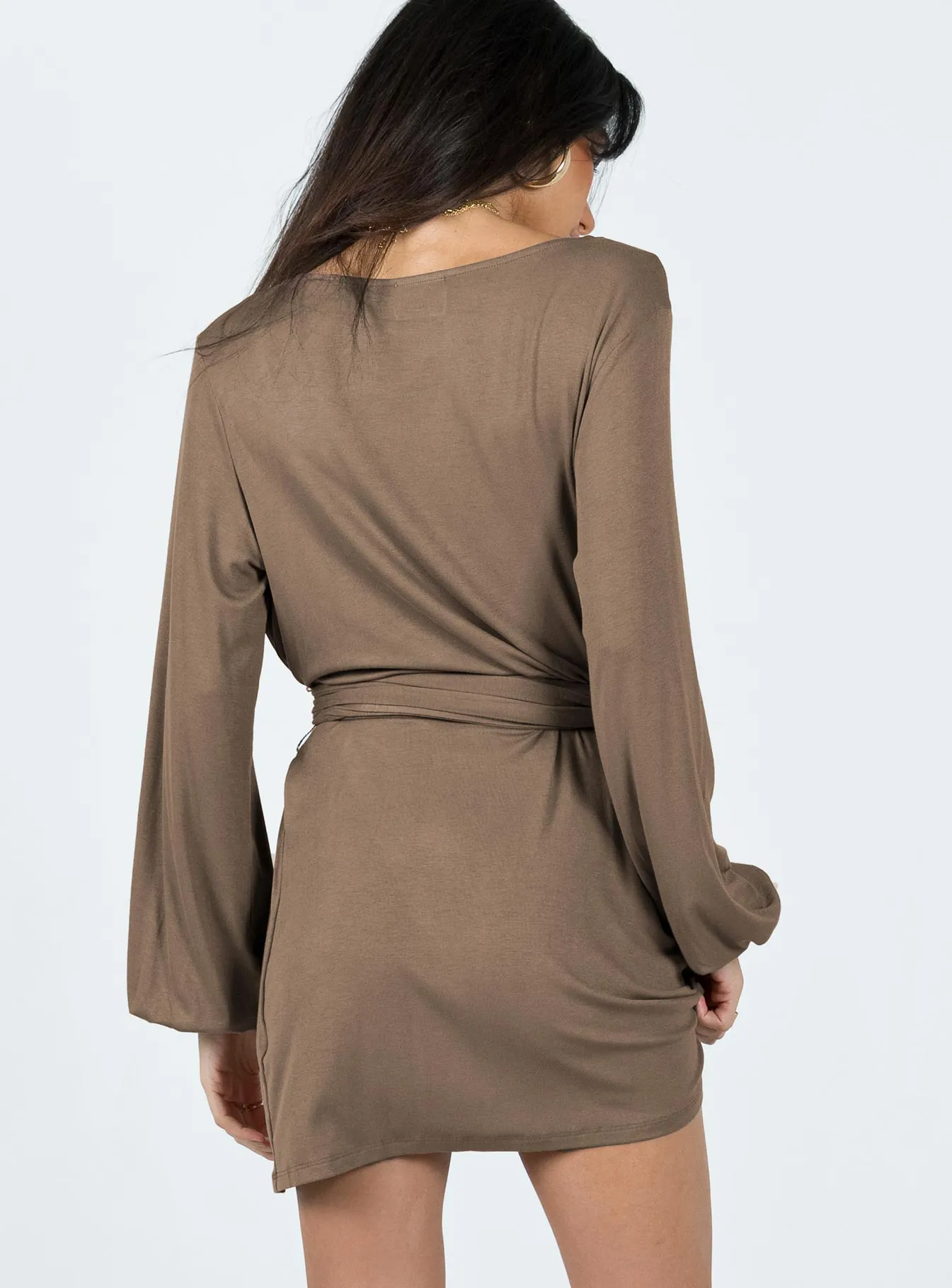 Antonia Mini Dress Brown