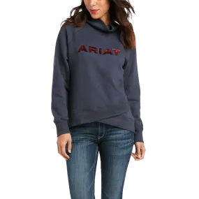 Ariat Women's REAL Crossover India Ink Blue Sweatshirt