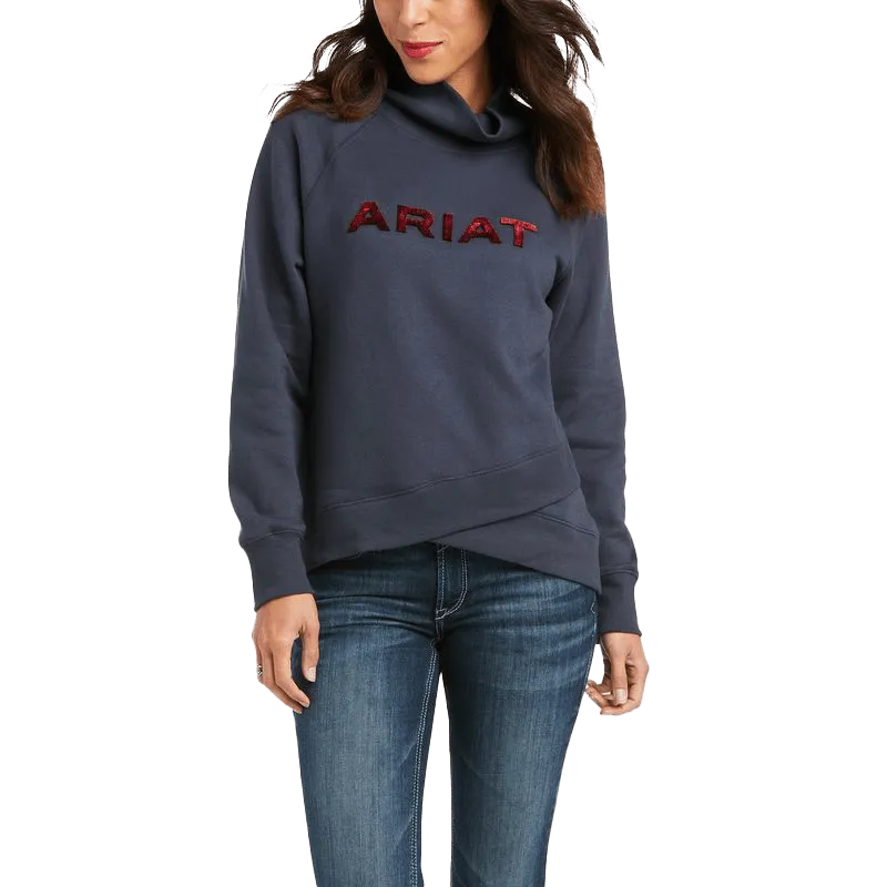 Ariat Women's REAL Crossover India Ink Blue Sweatshirt