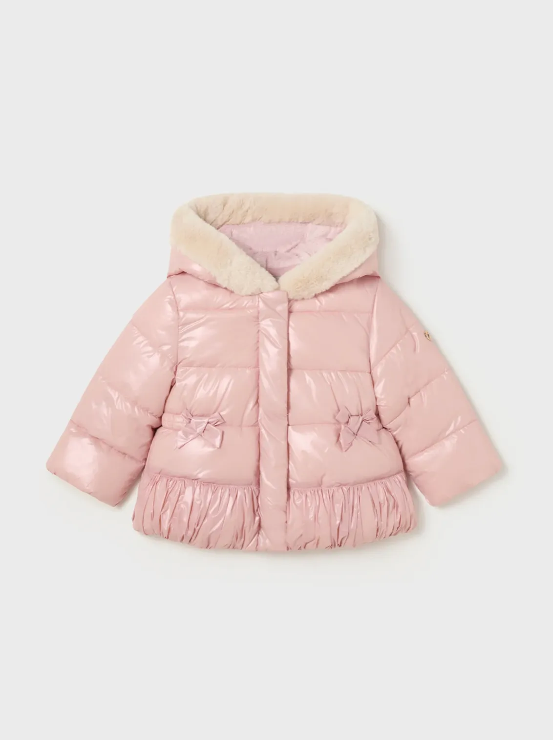 Baby puffer jacket recycled fibers