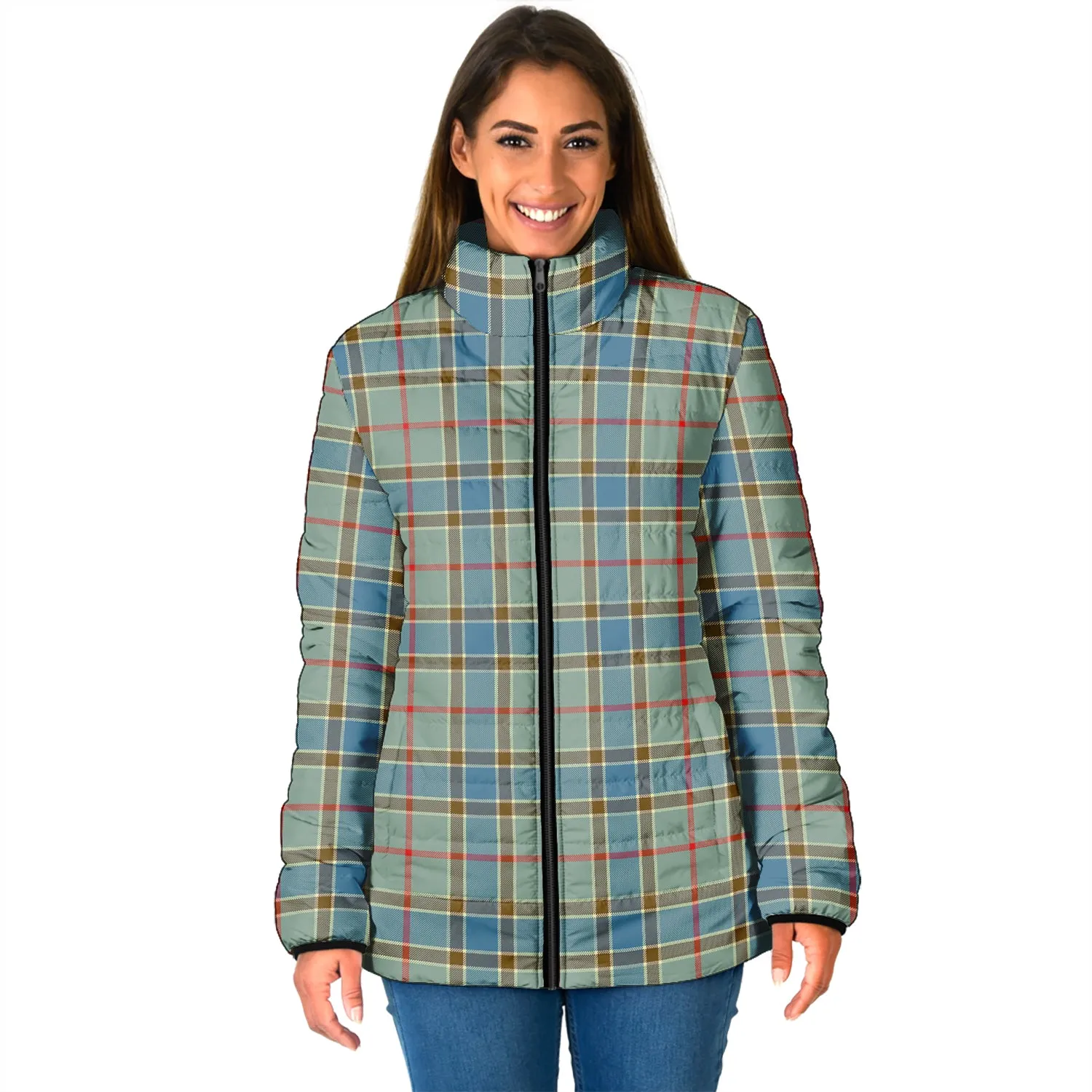 Balfour Blue Tartan Padded Jacket