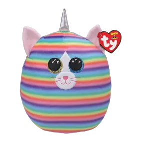 Beanie Babies: Heather Cat Rainbow Squish 14"