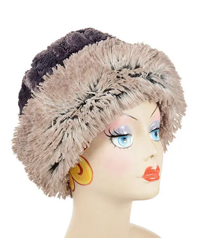 Beanie Hat, Reversible - Fox Faux Fur with Assorted Faux Fur (Limited - Cranberry Creek / Berry Foxy Combos)