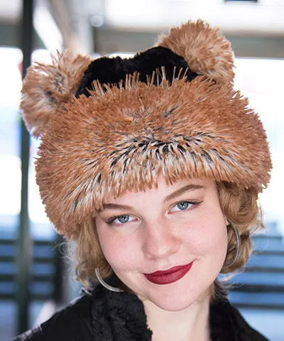 Bear Beanie Hat - Assorted Fox Faux Furs (Cranberry Creek Combos - Limited Availability)