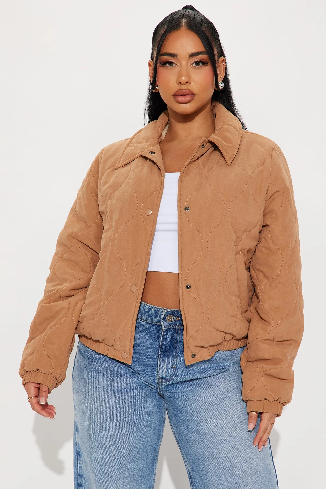 Beatrice Quilted Jacket - Tan