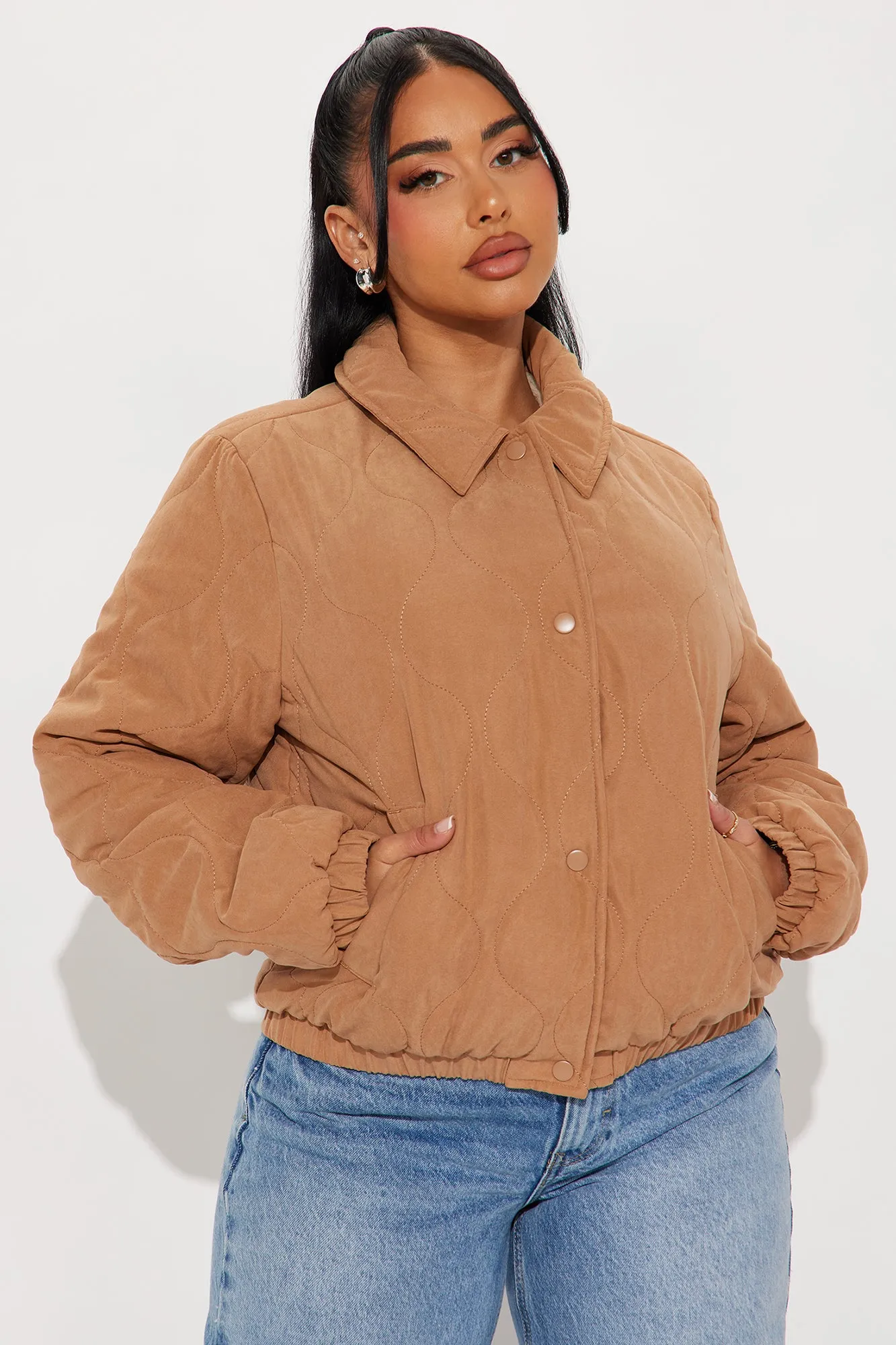 Beatrice Quilted Jacket - Tan