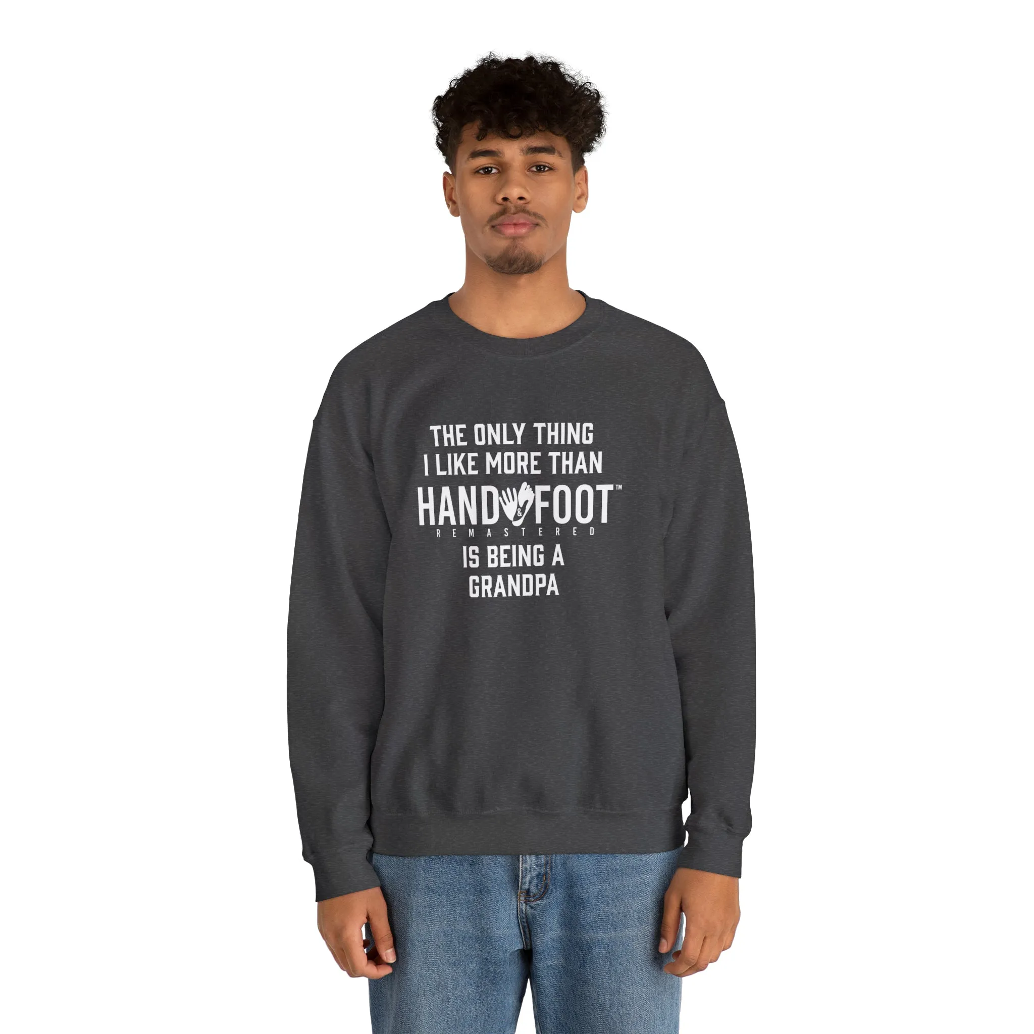 Being a Grandpa Unisex Heavy Blend™ Crewneck Sweatshirt