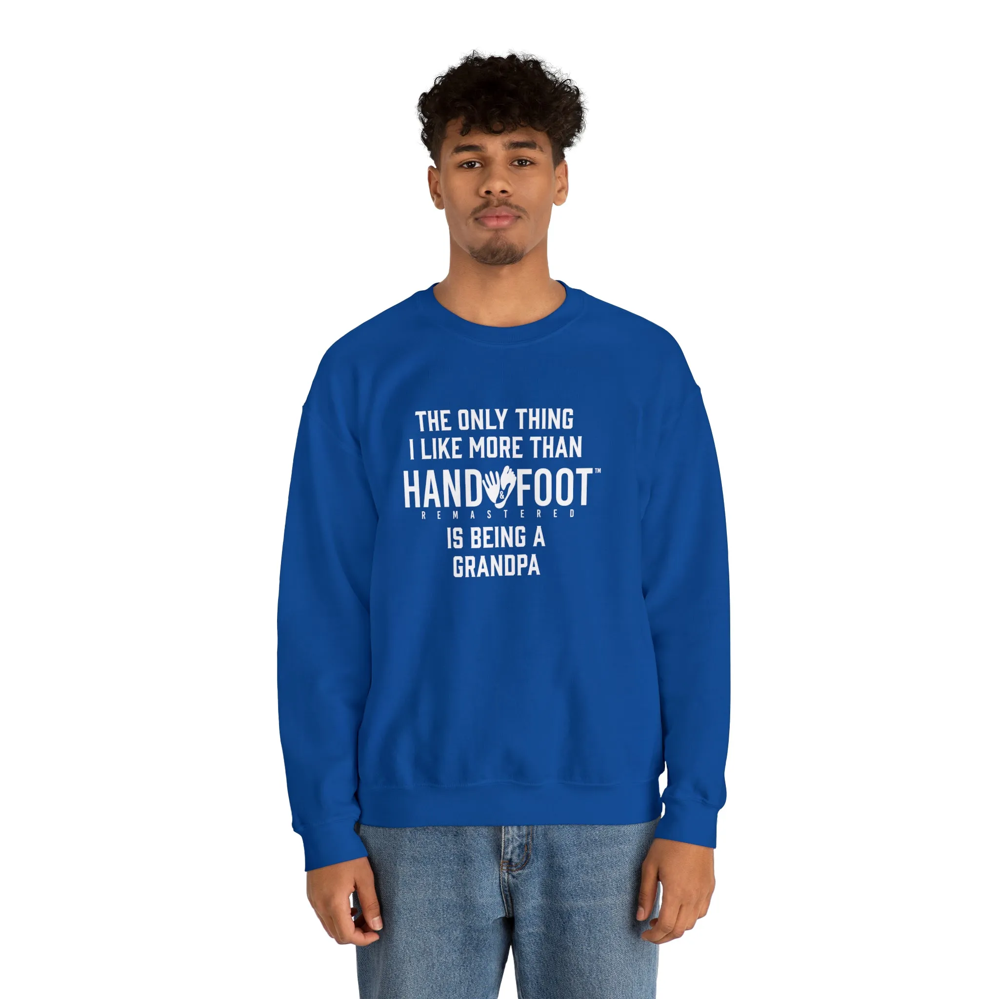 Being a Grandpa Unisex Heavy Blend™ Crewneck Sweatshirt