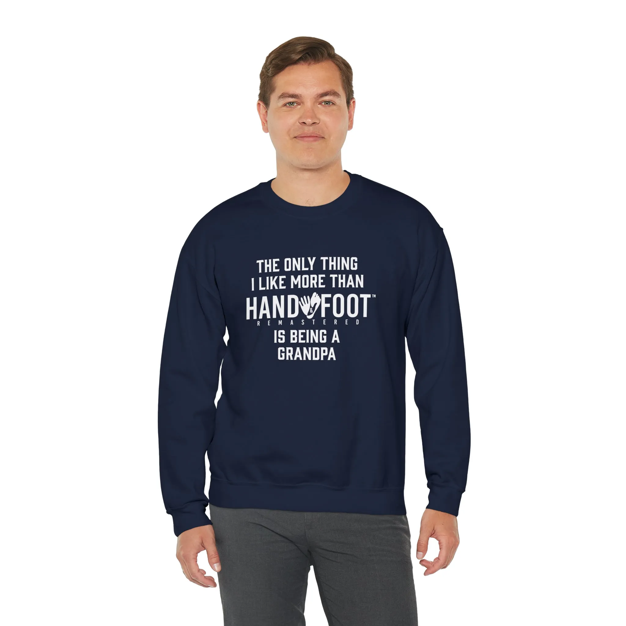 Being a Grandpa Unisex Heavy Blend™ Crewneck Sweatshirt