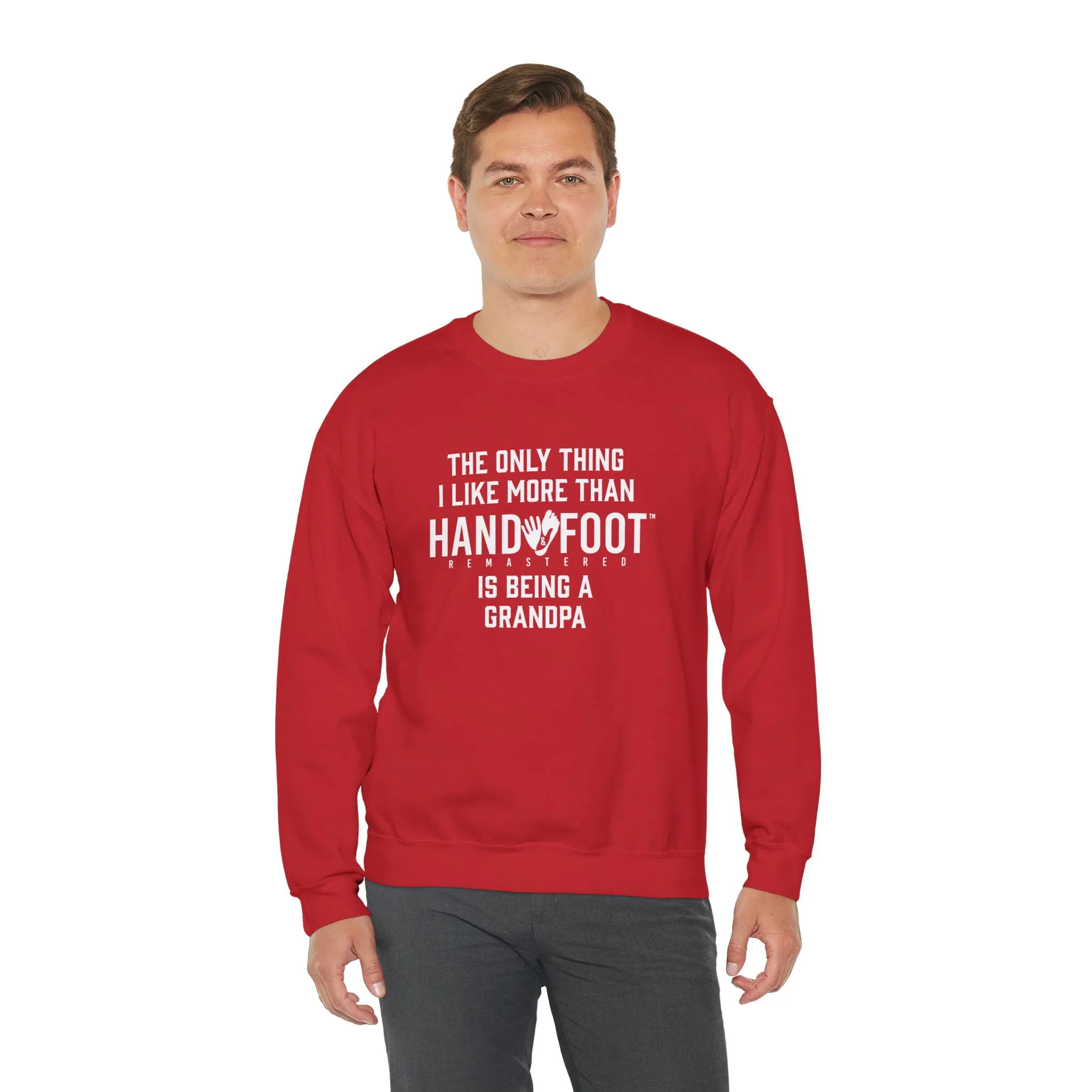 Being a Grandpa Unisex Heavy Blend™ Crewneck Sweatshirt