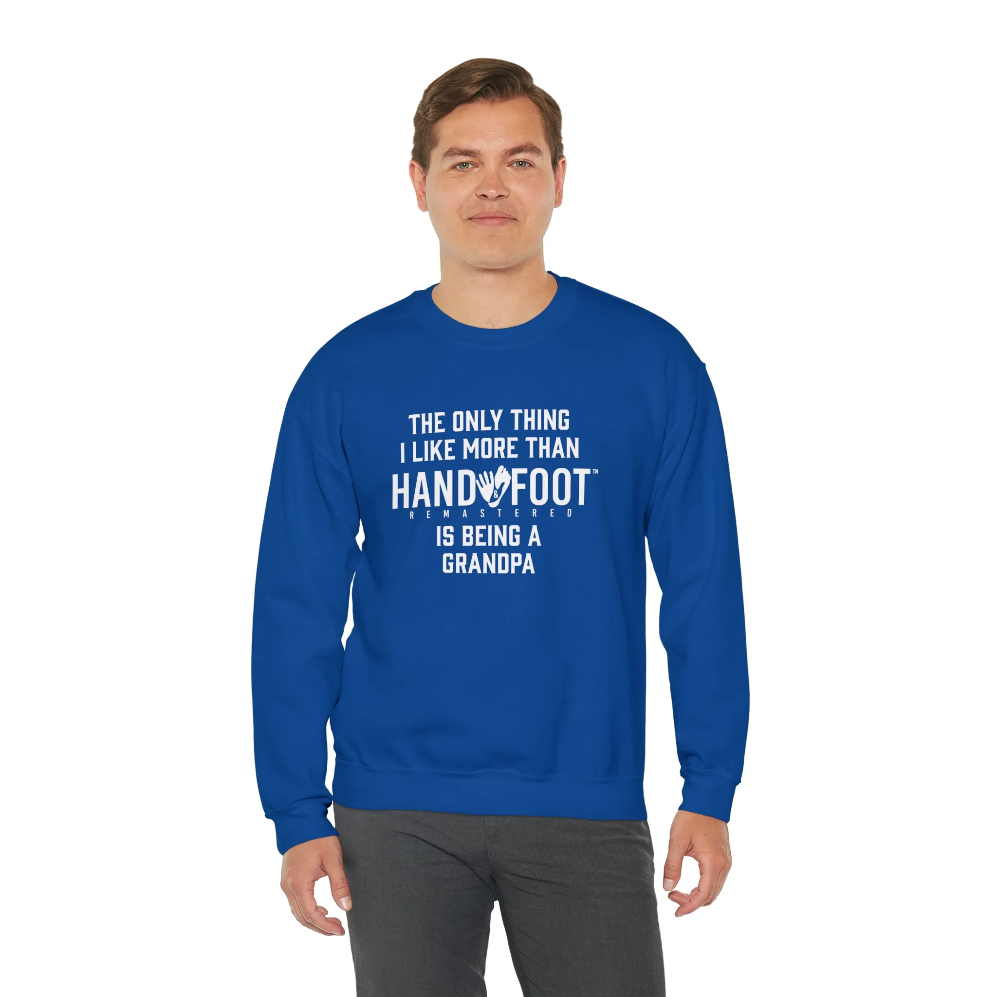 Being a Grandpa Unisex Heavy Blend™ Crewneck Sweatshirt