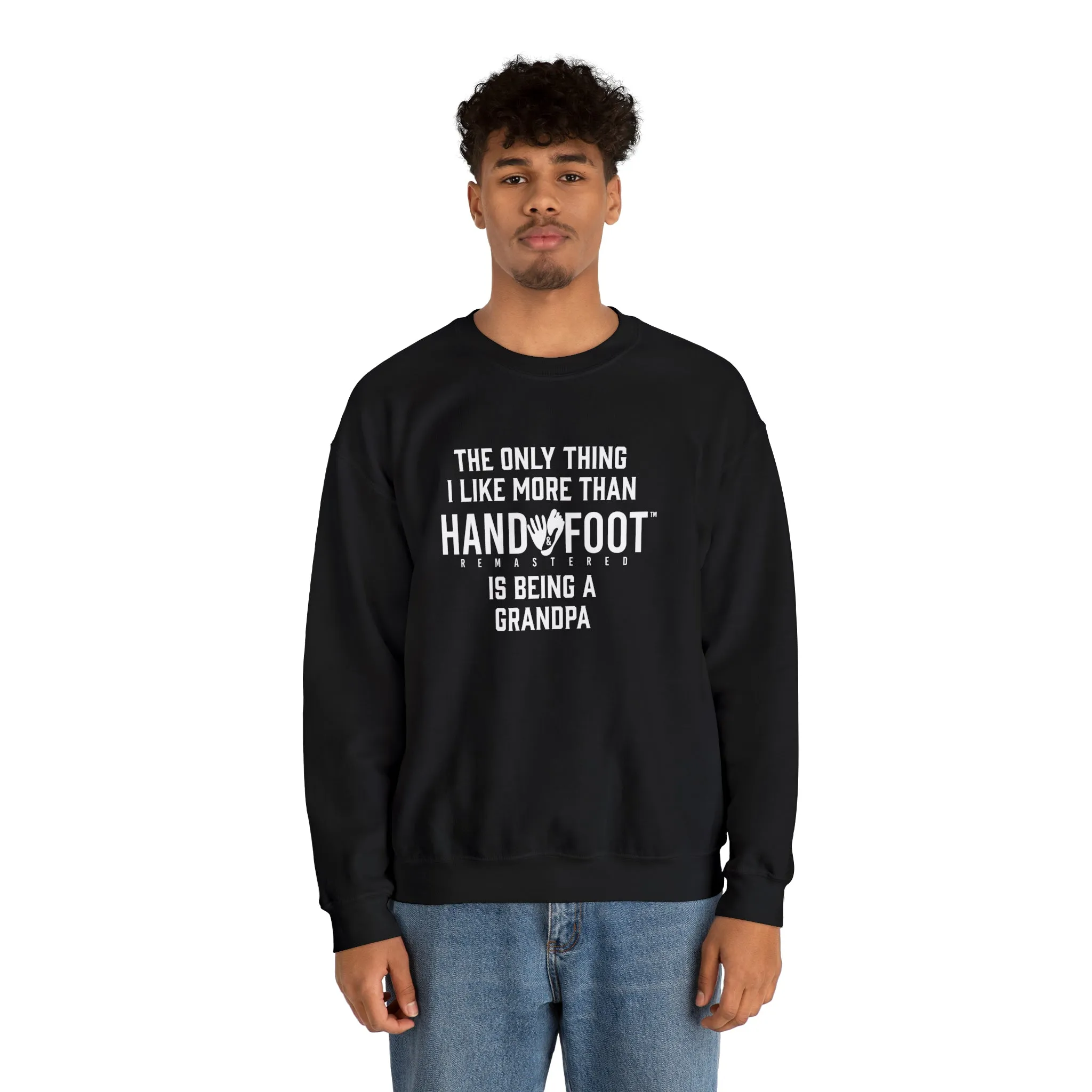 Being a Grandpa Unisex Heavy Blend™ Crewneck Sweatshirt