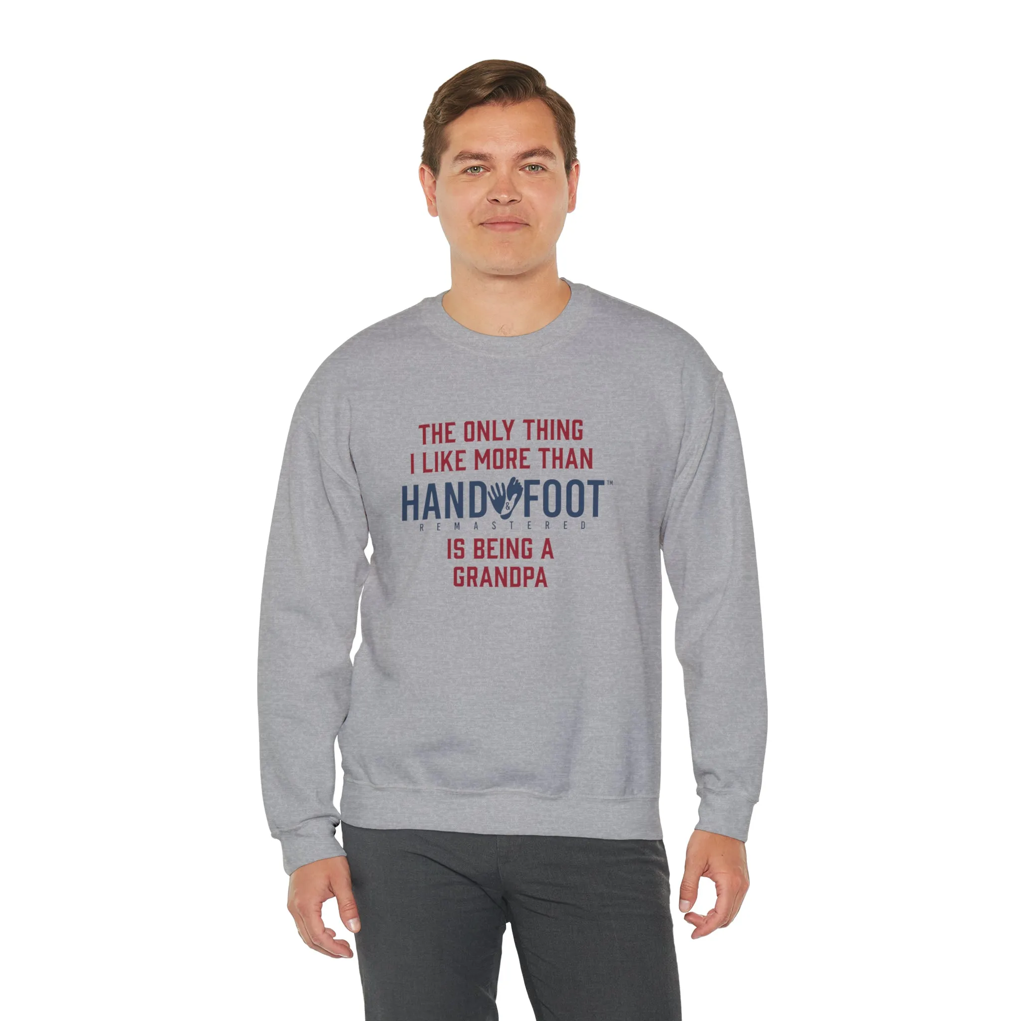 Being a Grandpa Unisex Heavy Blend™ Crewneck Sweatshirt