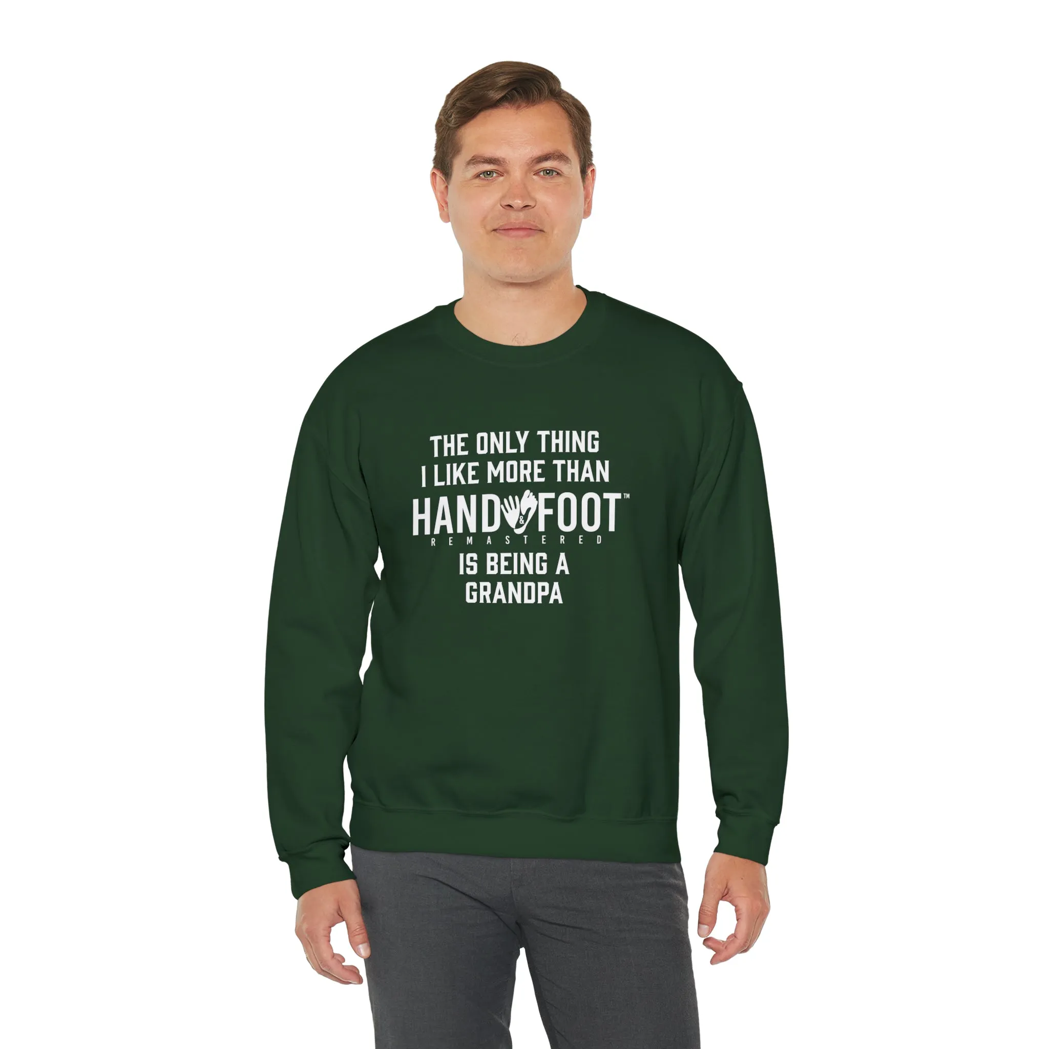 Being a Grandpa Unisex Heavy Blend™ Crewneck Sweatshirt