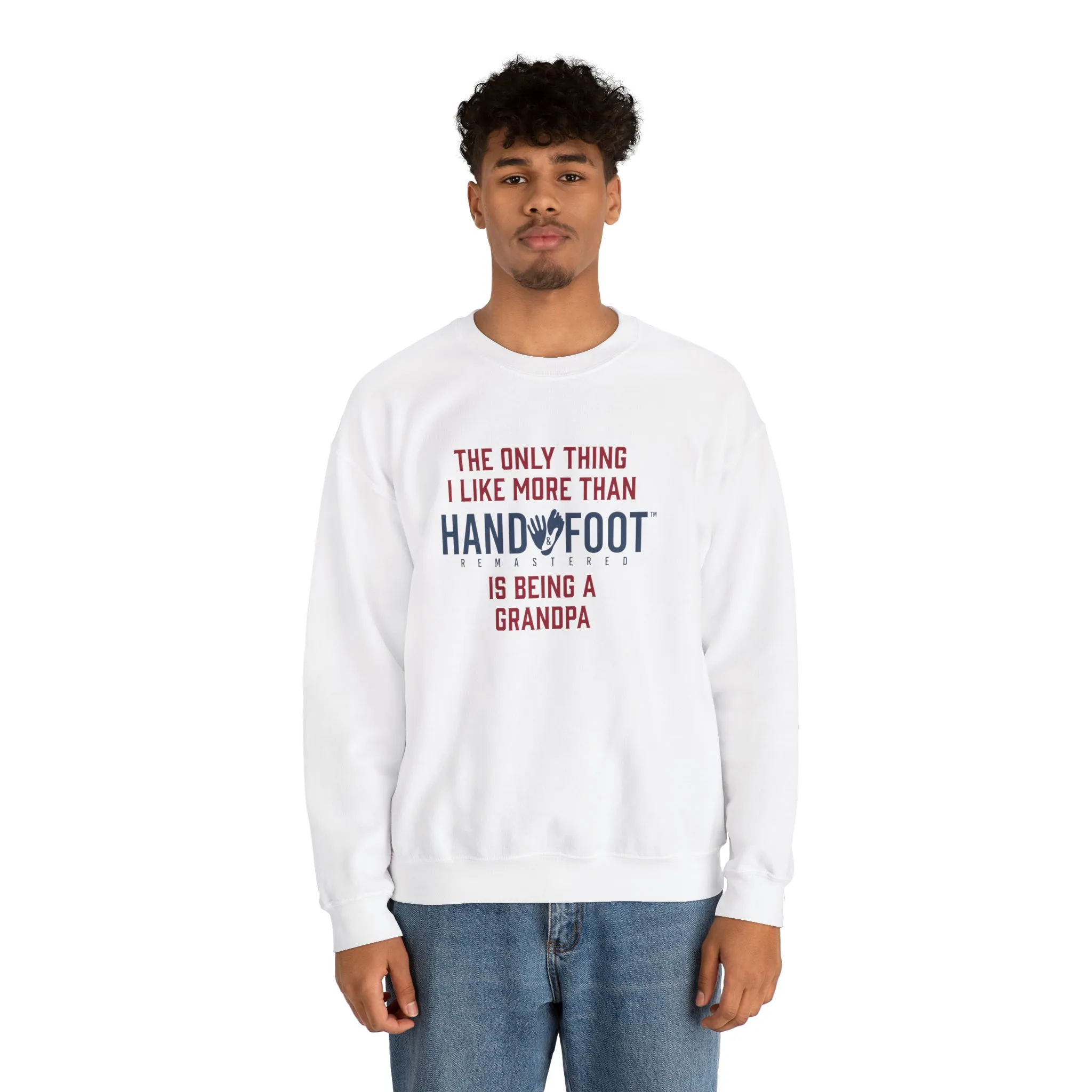 Being a Grandpa Unisex Heavy Blend™ Crewneck Sweatshirt