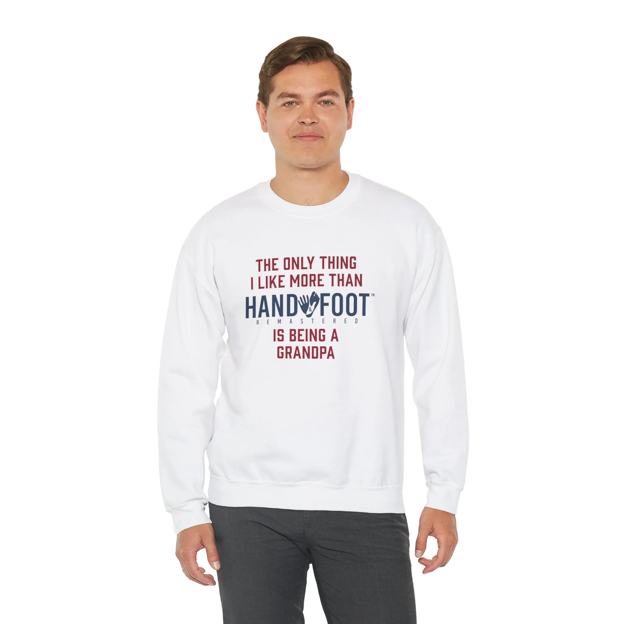 Being a Grandpa Unisex Heavy Blend™ Crewneck Sweatshirt