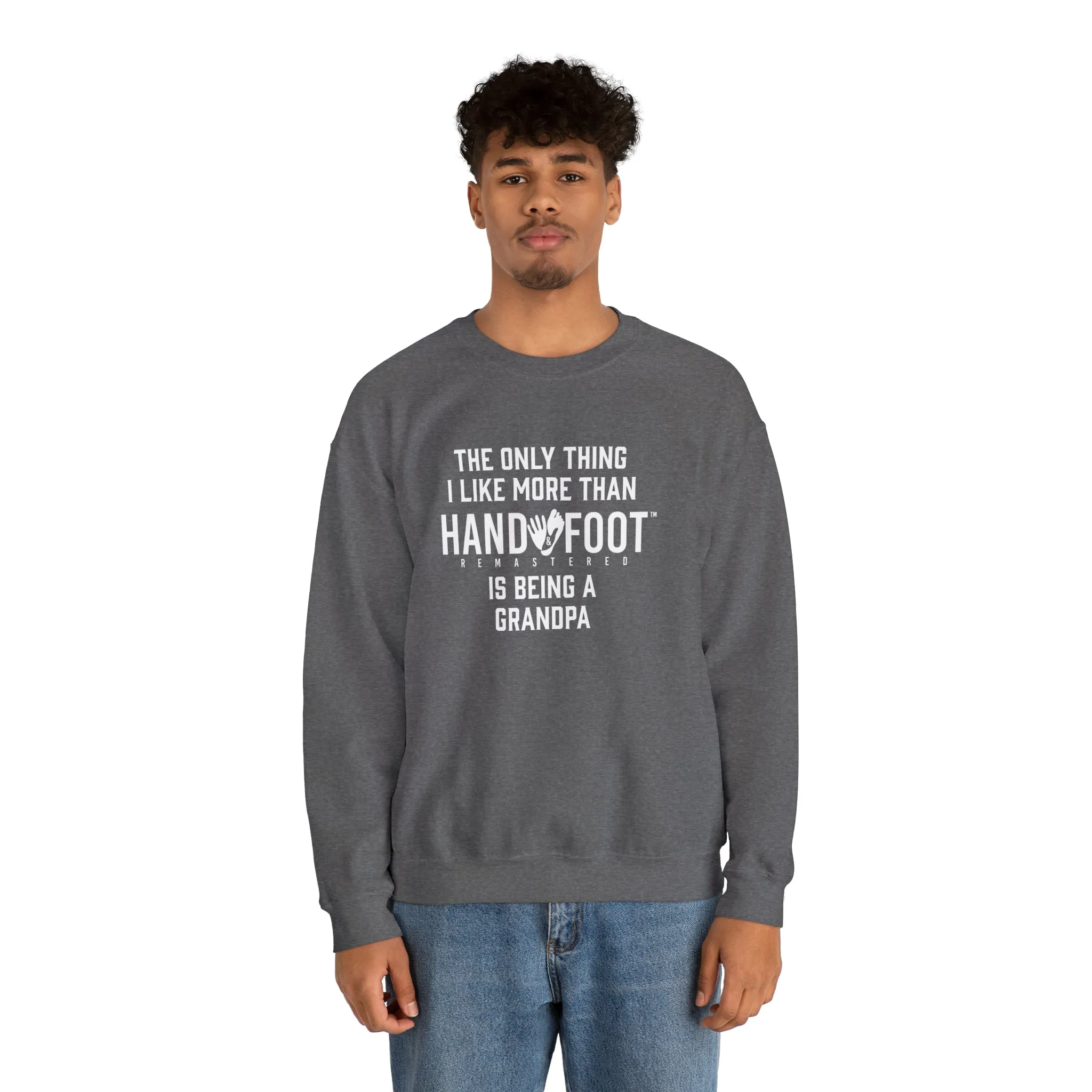 Being a Grandpa Unisex Heavy Blend™ Crewneck Sweatshirt