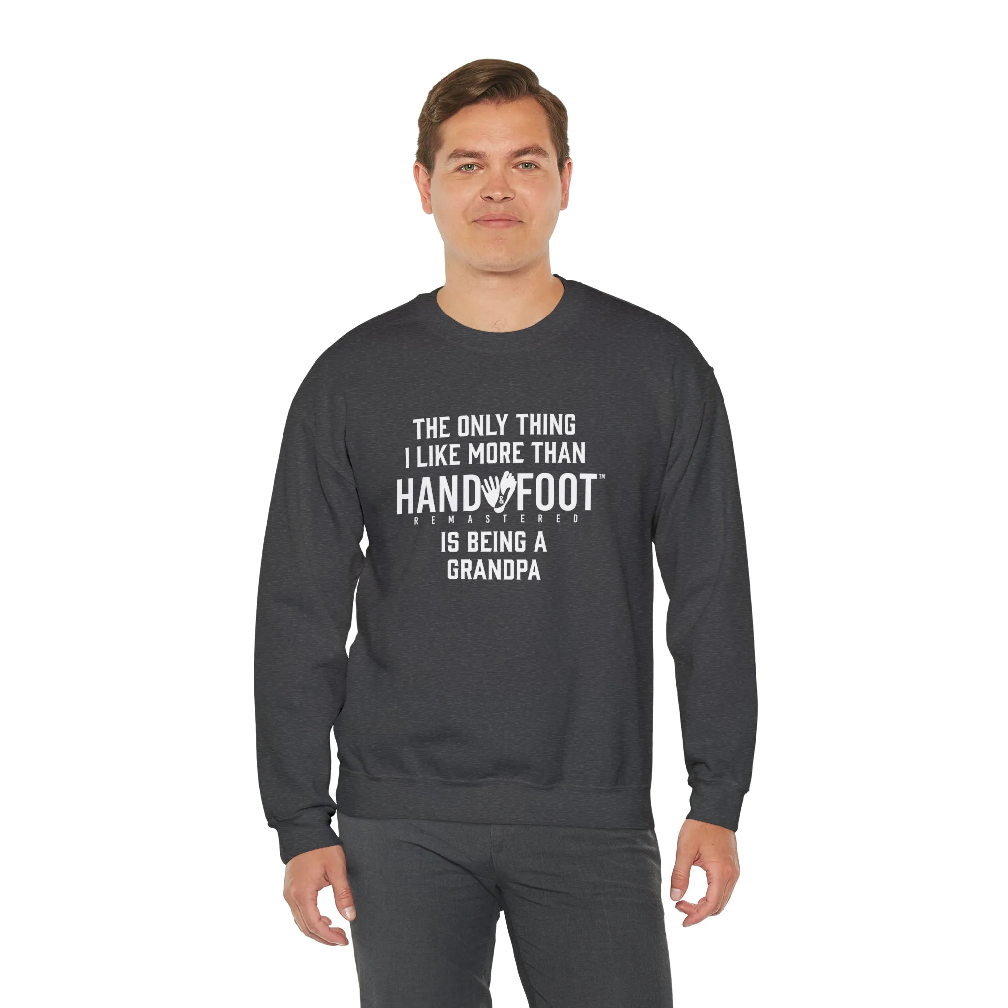 Being a Grandpa Unisex Heavy Blend™ Crewneck Sweatshirt