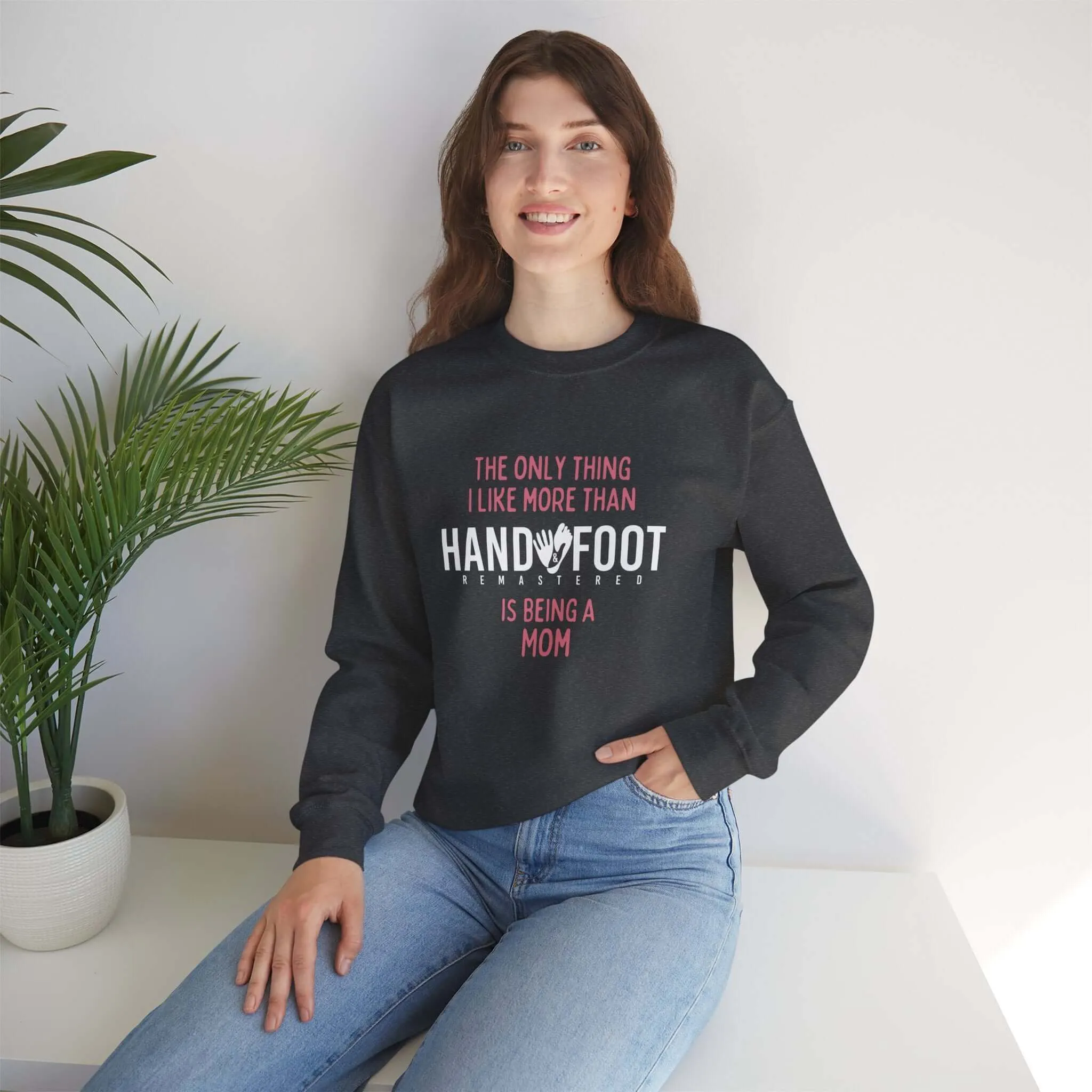 Being a Mom Unisex Heavy Blend™ Crewneck Sweatshirt