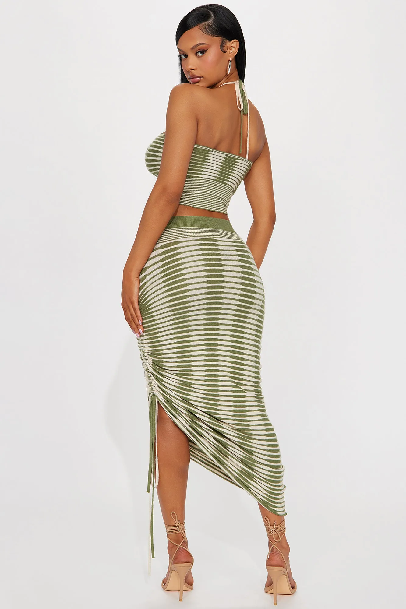 Best Idea Ever Skirt Set - Olive