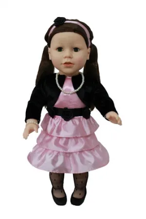 Beverly Hills, 18" Doll, Brocha, Black Hair & Dressy Outfit