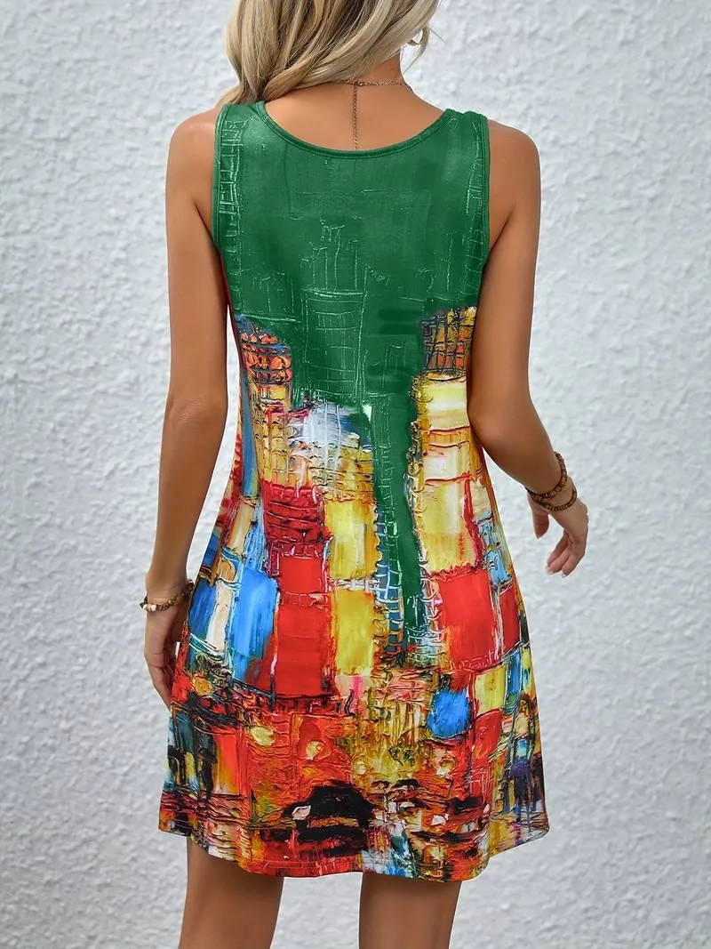 Billie - Color Block Sleeveless Dress