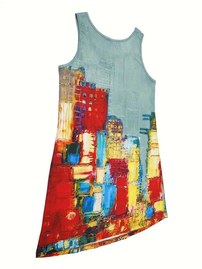 Billie - Color Block Sleeveless Dress