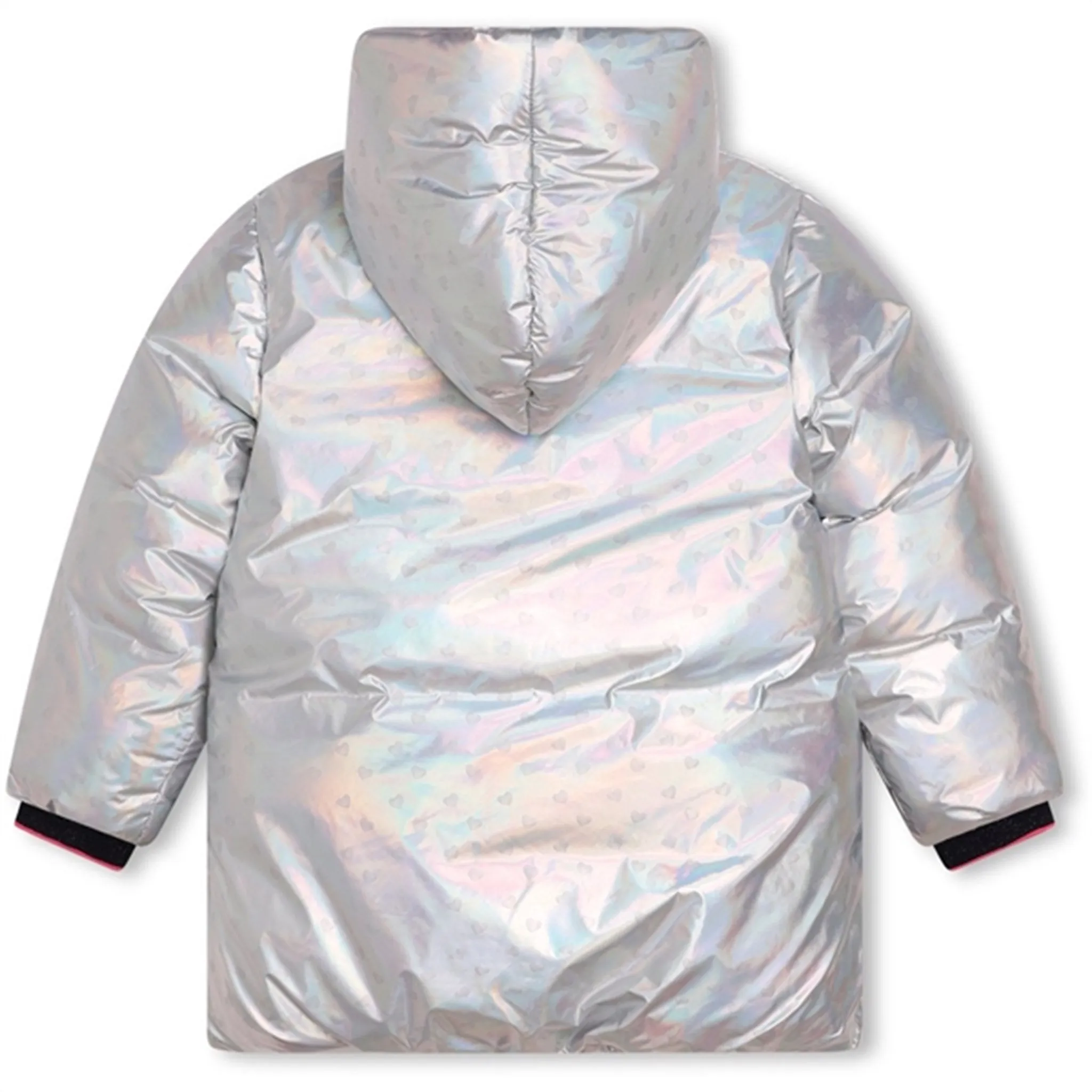 Billieblush Lame Silver Puffer Jacket