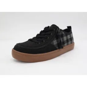 BILLY Footwear Boys' Harbor Sneakers - Black Checkered 13