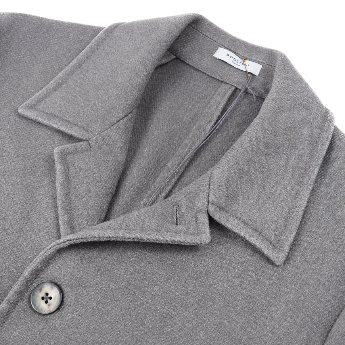 Boglioli Garment-Washed Wool Overcoat