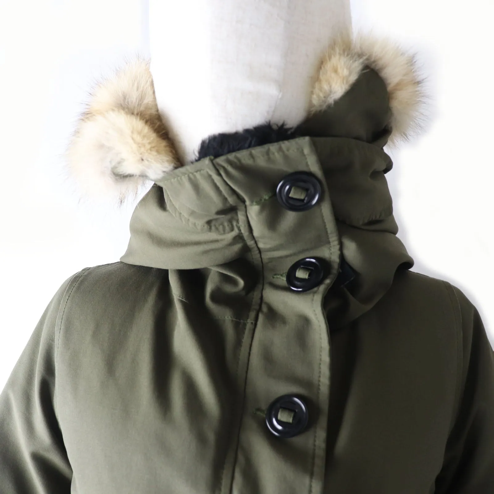 Canada Goose Bronte Parka Fur Hood Down Coat XS