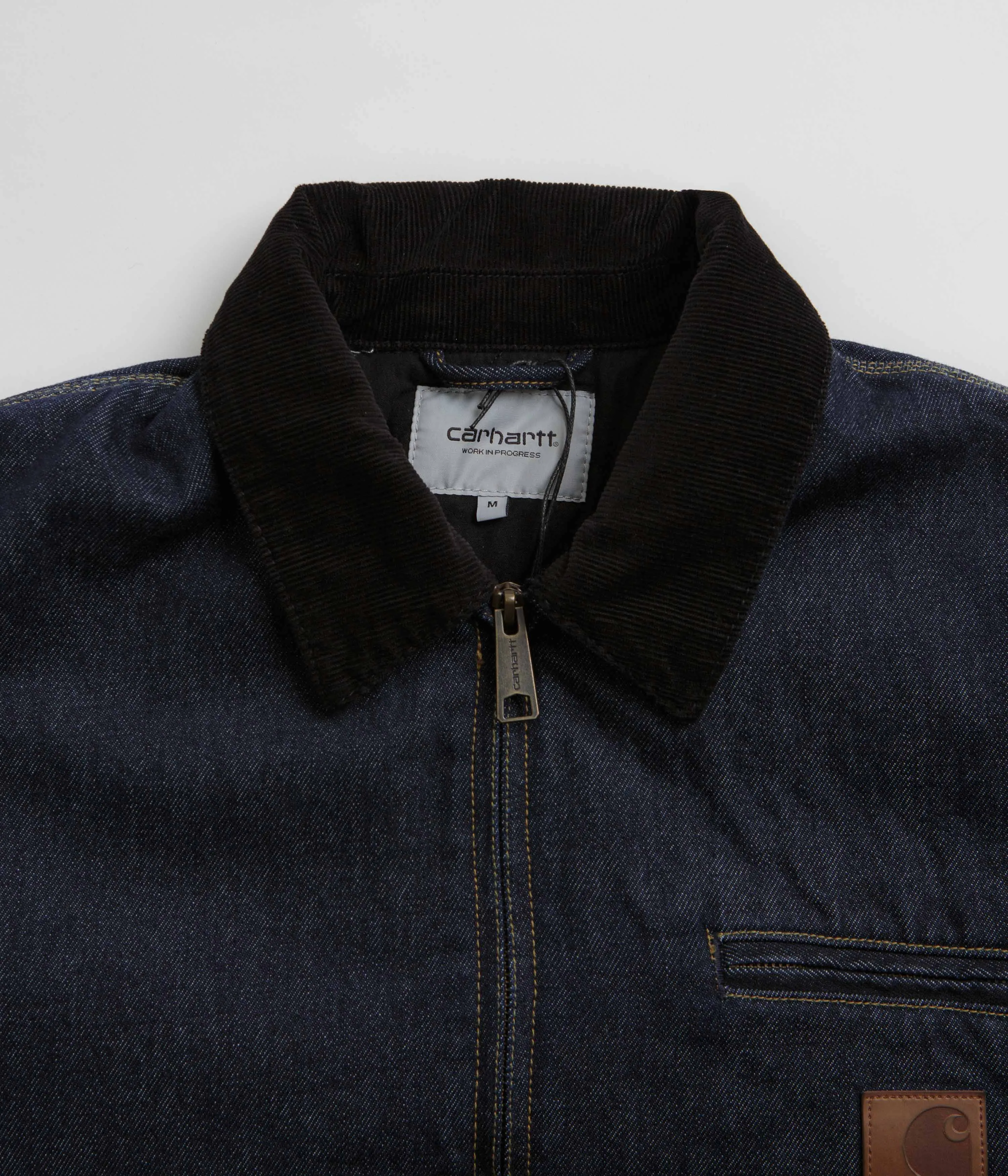 Carhartt OG Detroit Jacket - Blue / Black Rinsed