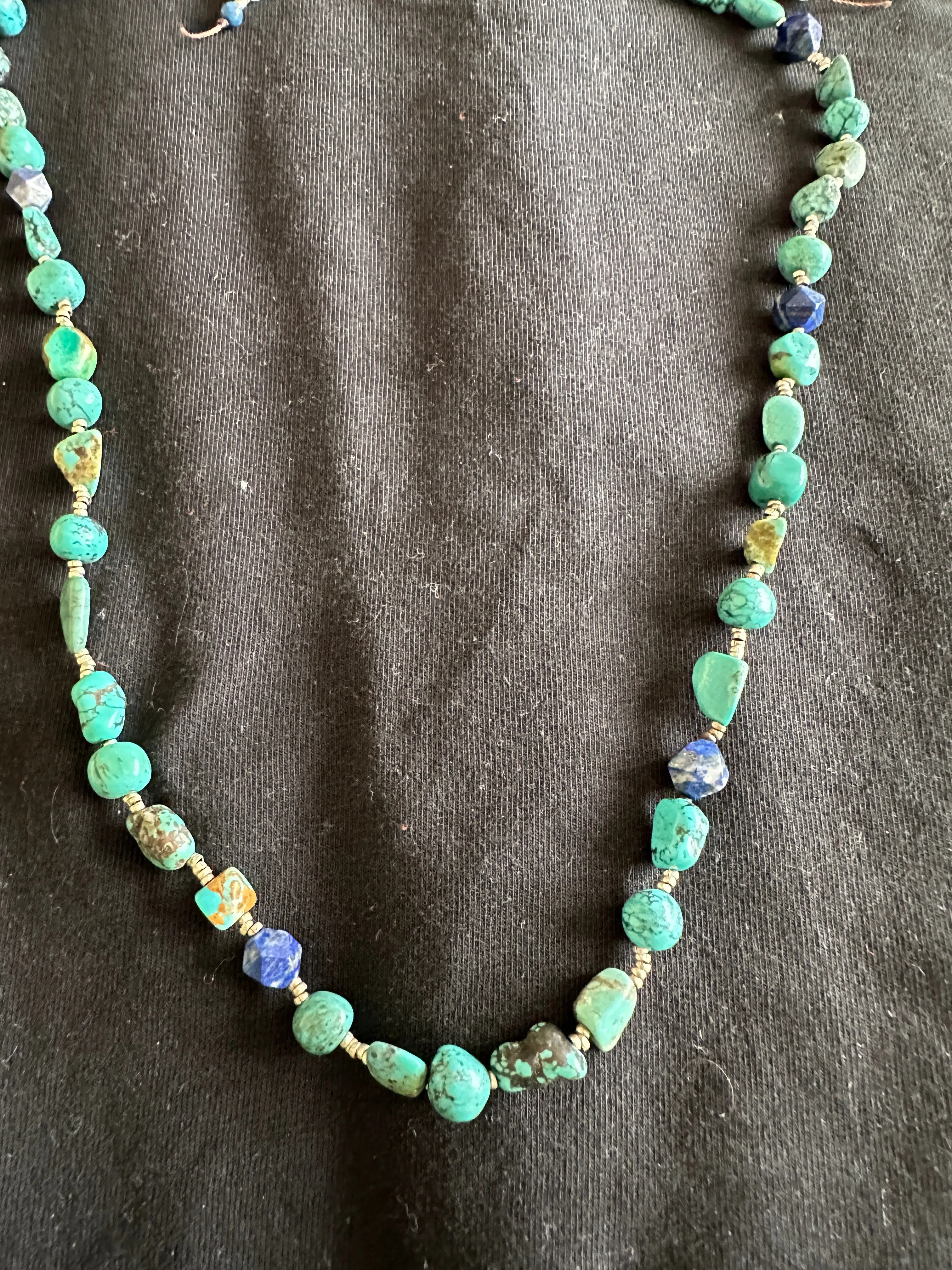 Carolyn Pollack Relios silver and turquoise nugget necklace