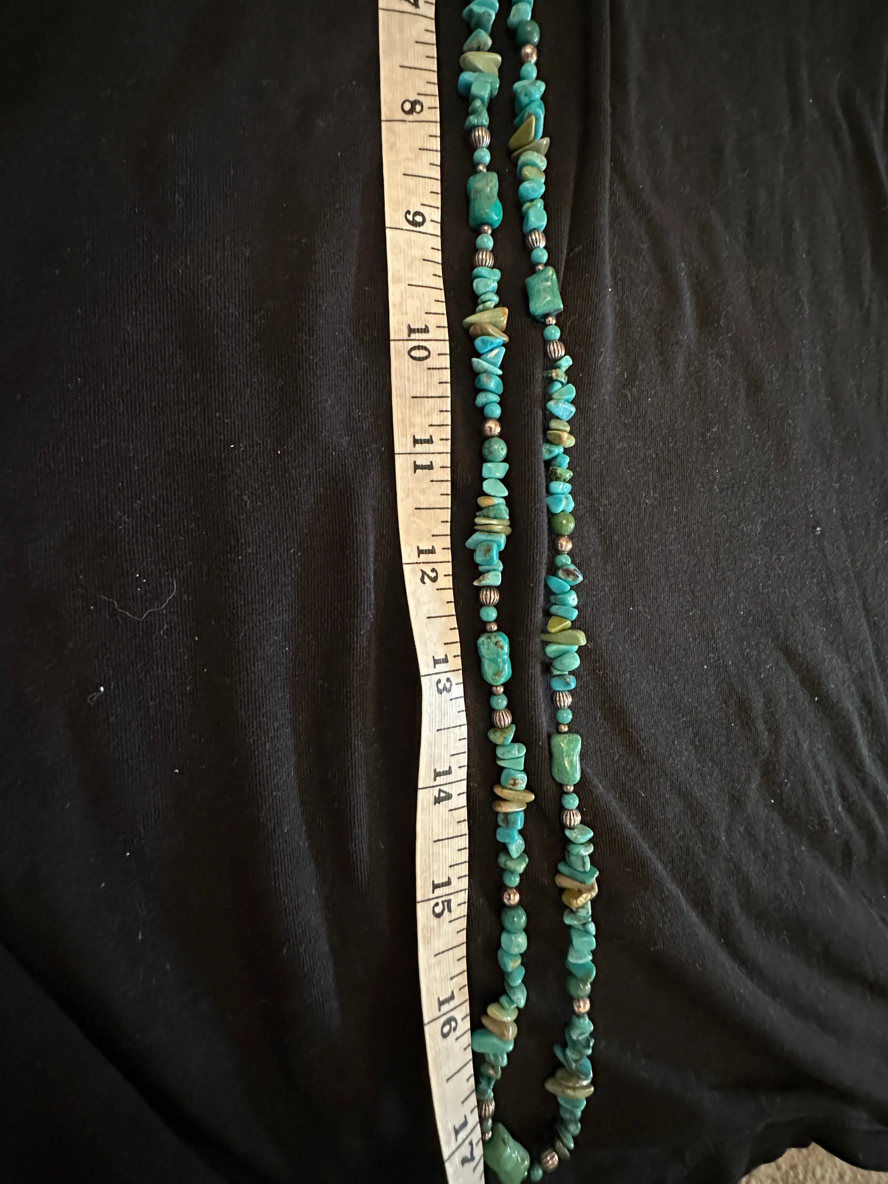 Carolyn Pollack Relios silver and turquoise nugget necklace